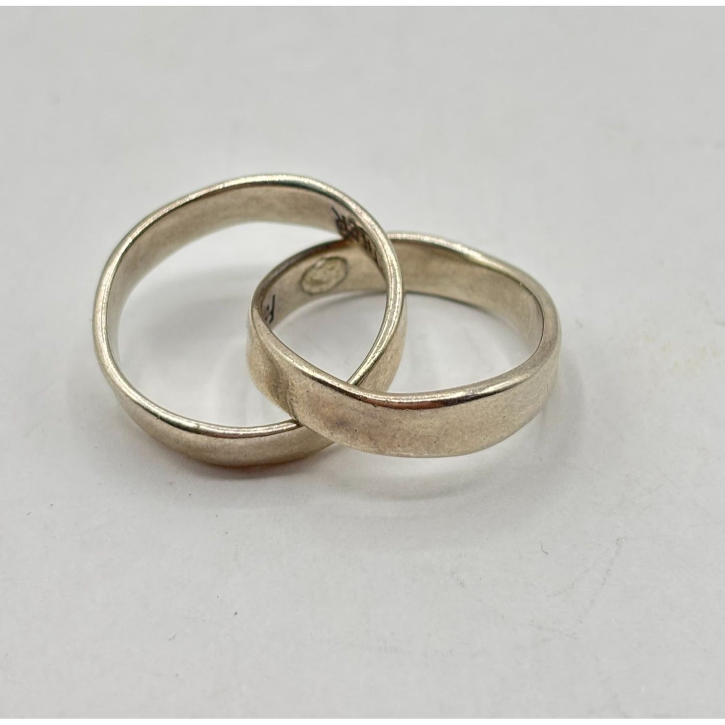 Sterling Silver 925 Double Linked Rings "Forever Together"