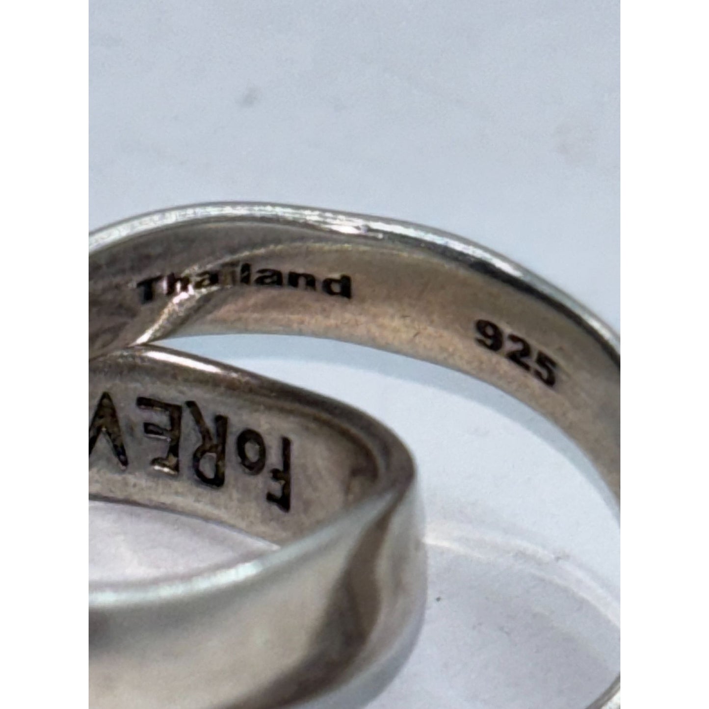 Sterling Silver 925 Double Linked Rings "Forever Together"