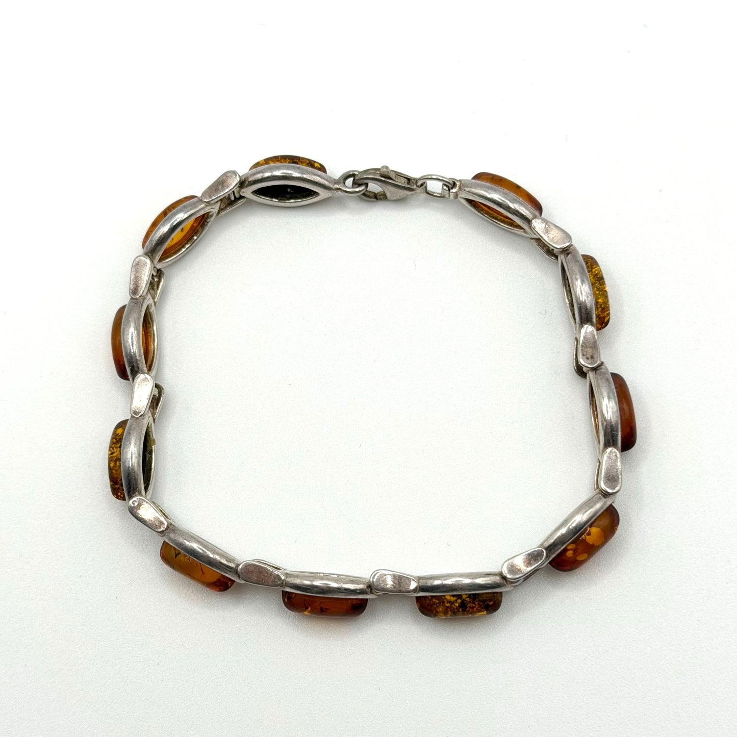 925 Sterling Silver Baltic Amber Bracelet