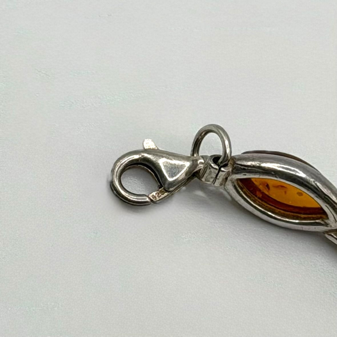 925 Sterling Silver Baltic Amber Bracelet