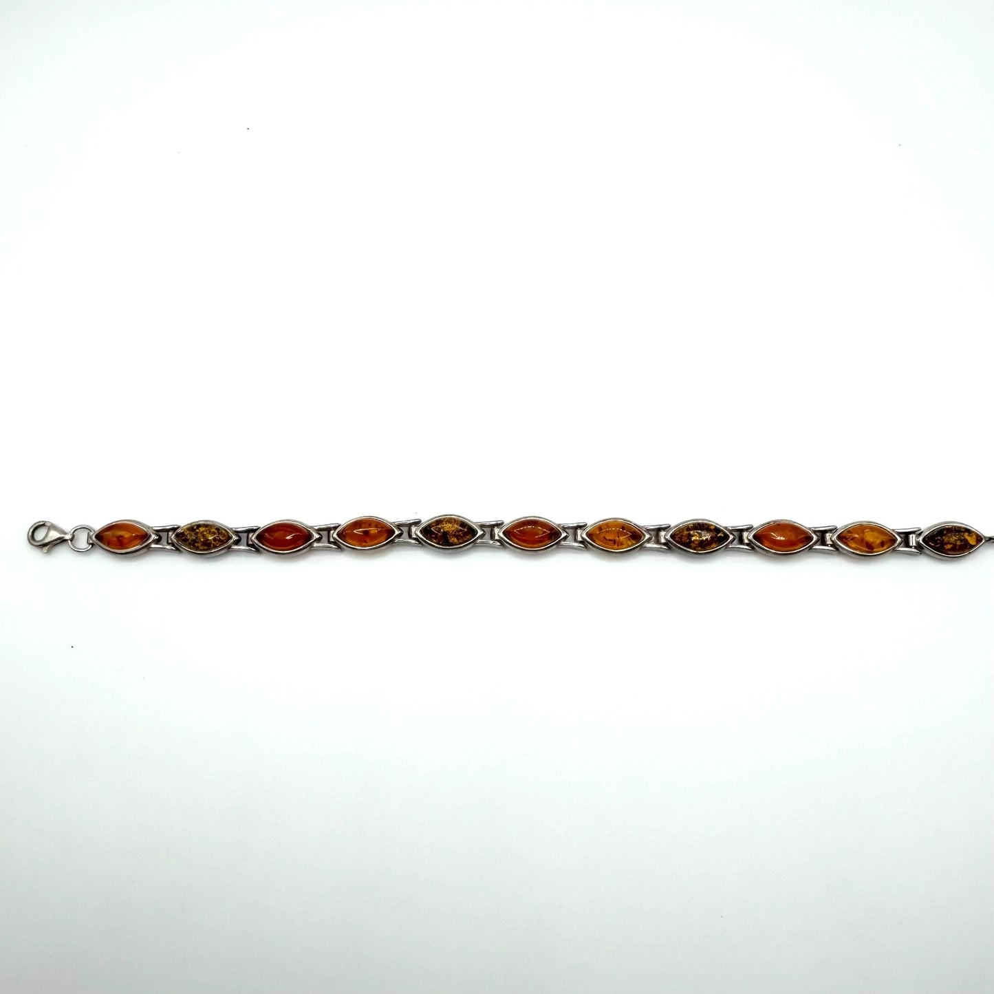 925 Sterling Silver Baltic Amber Bracelet