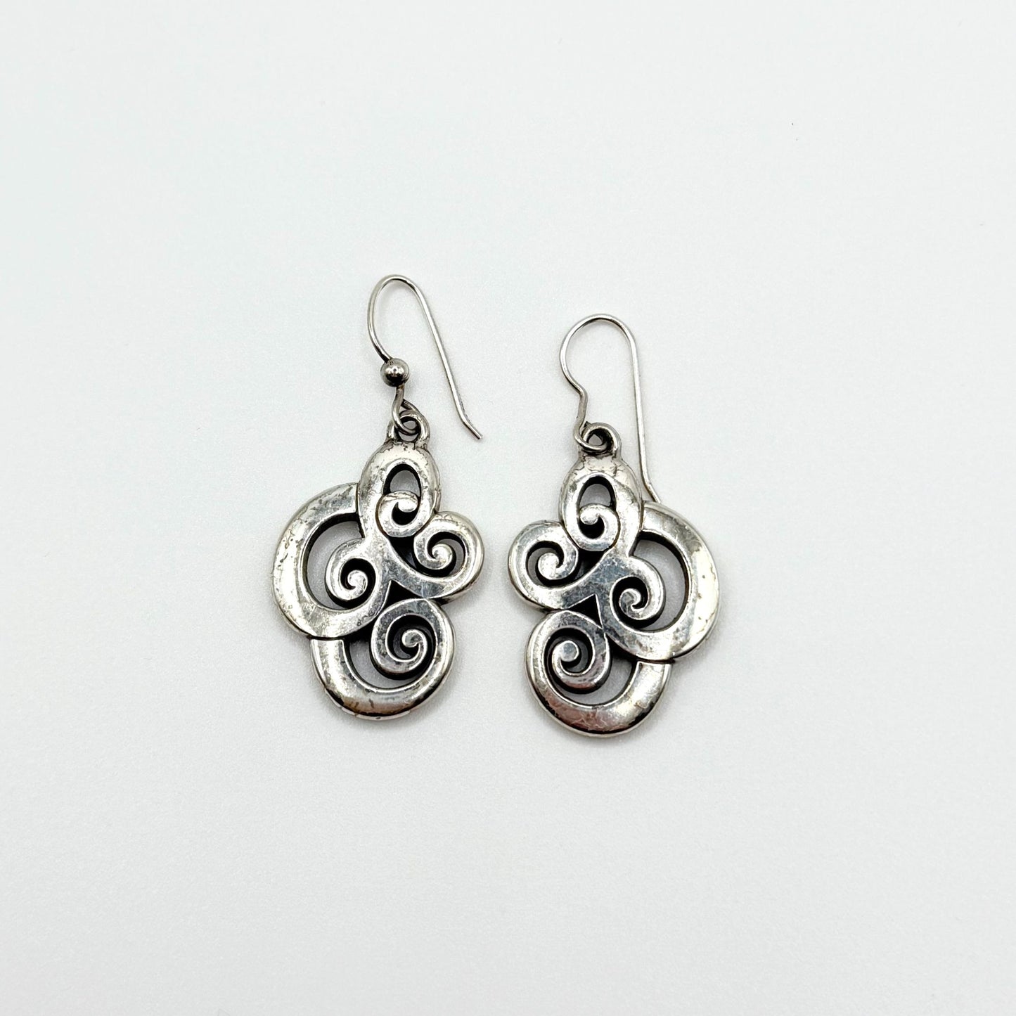 Brighton Vertigo Spiral French Wire Earrings Silver-Tone