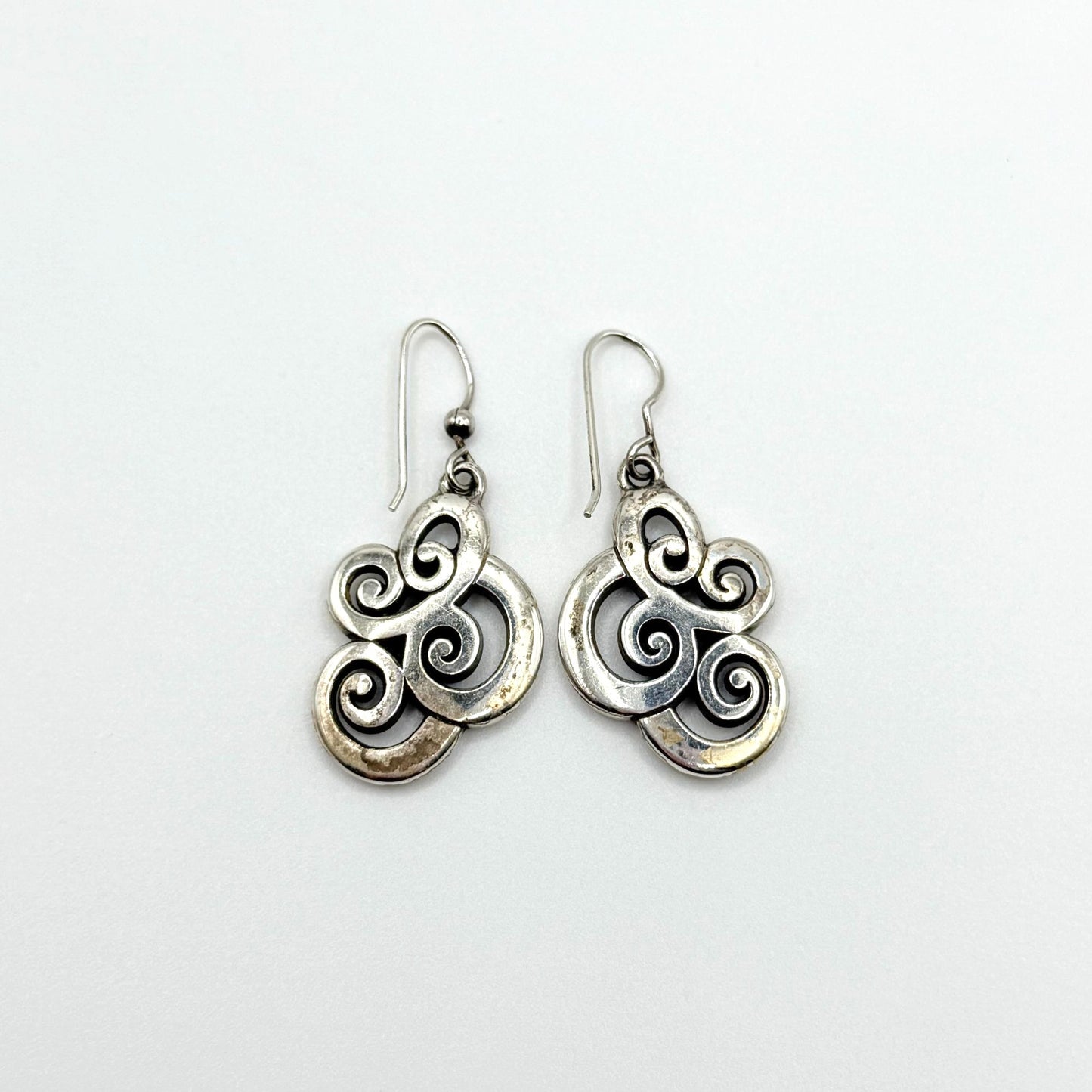 Brighton Vertigo Spiral French Wire Earrings Silver-Tone
