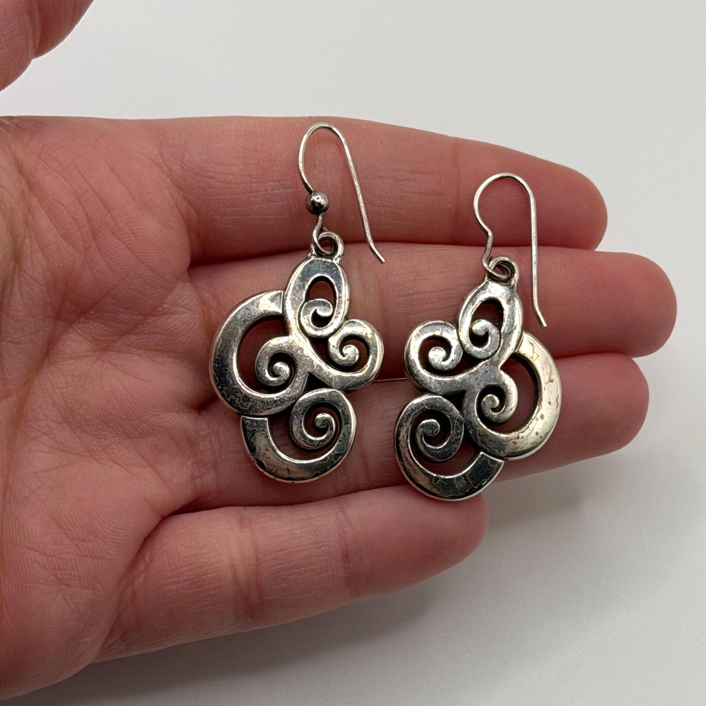 Brighton Vertigo Spiral French Wire Earrings Silver-Tone
