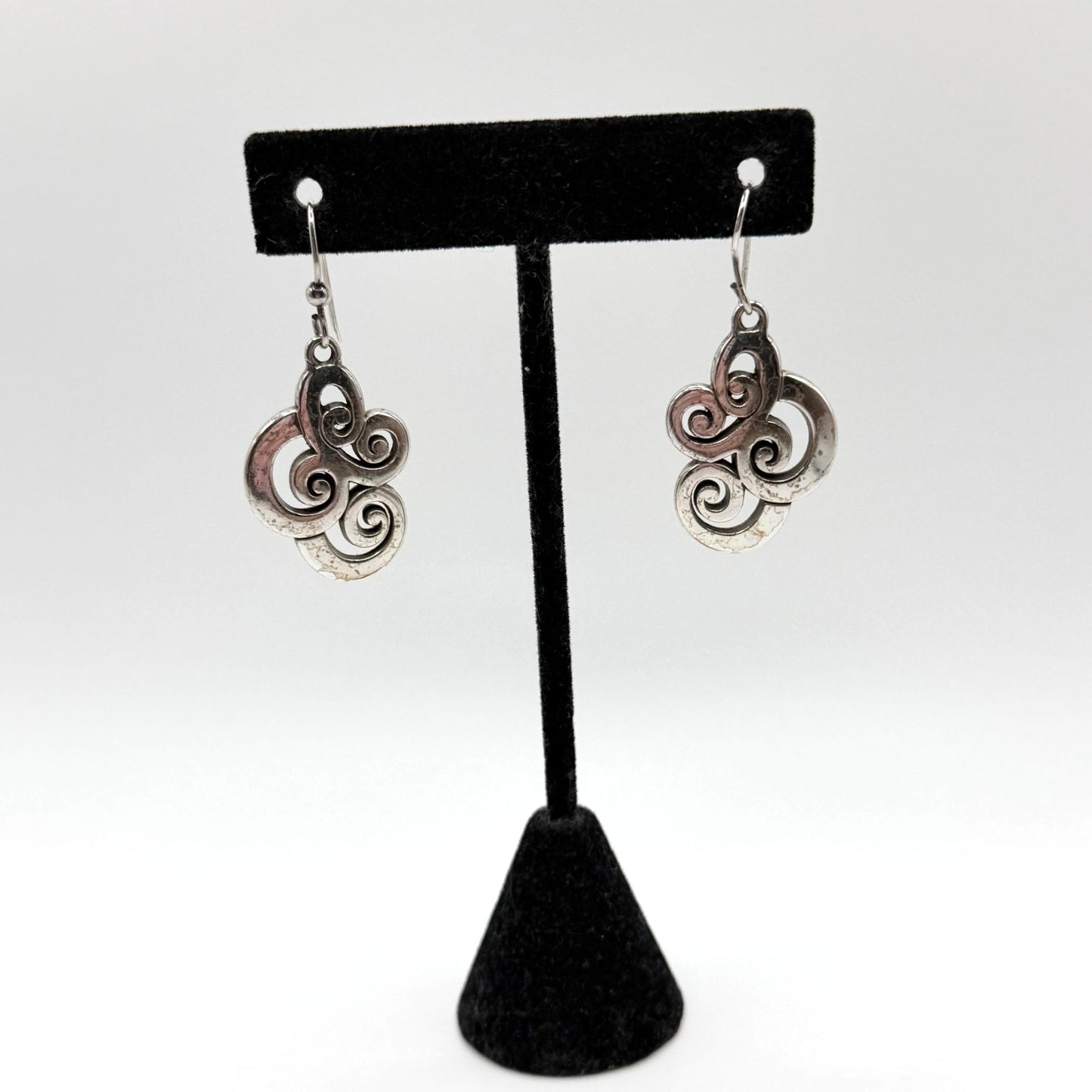 Brighton Vertigo Spiral French Wire Earrings Silver-Tone
