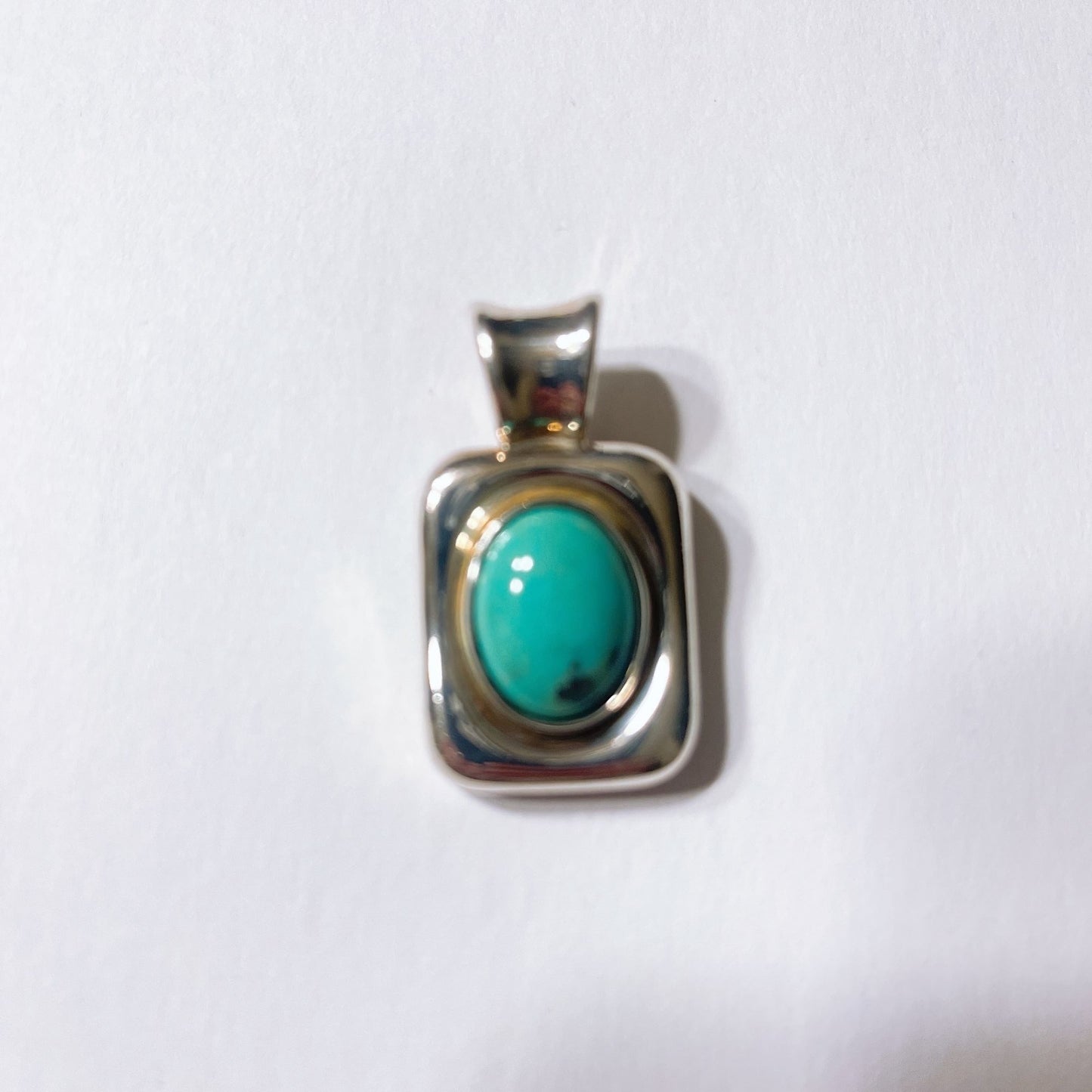 Sterling Silver & Turquoise Pendant Southwest Style