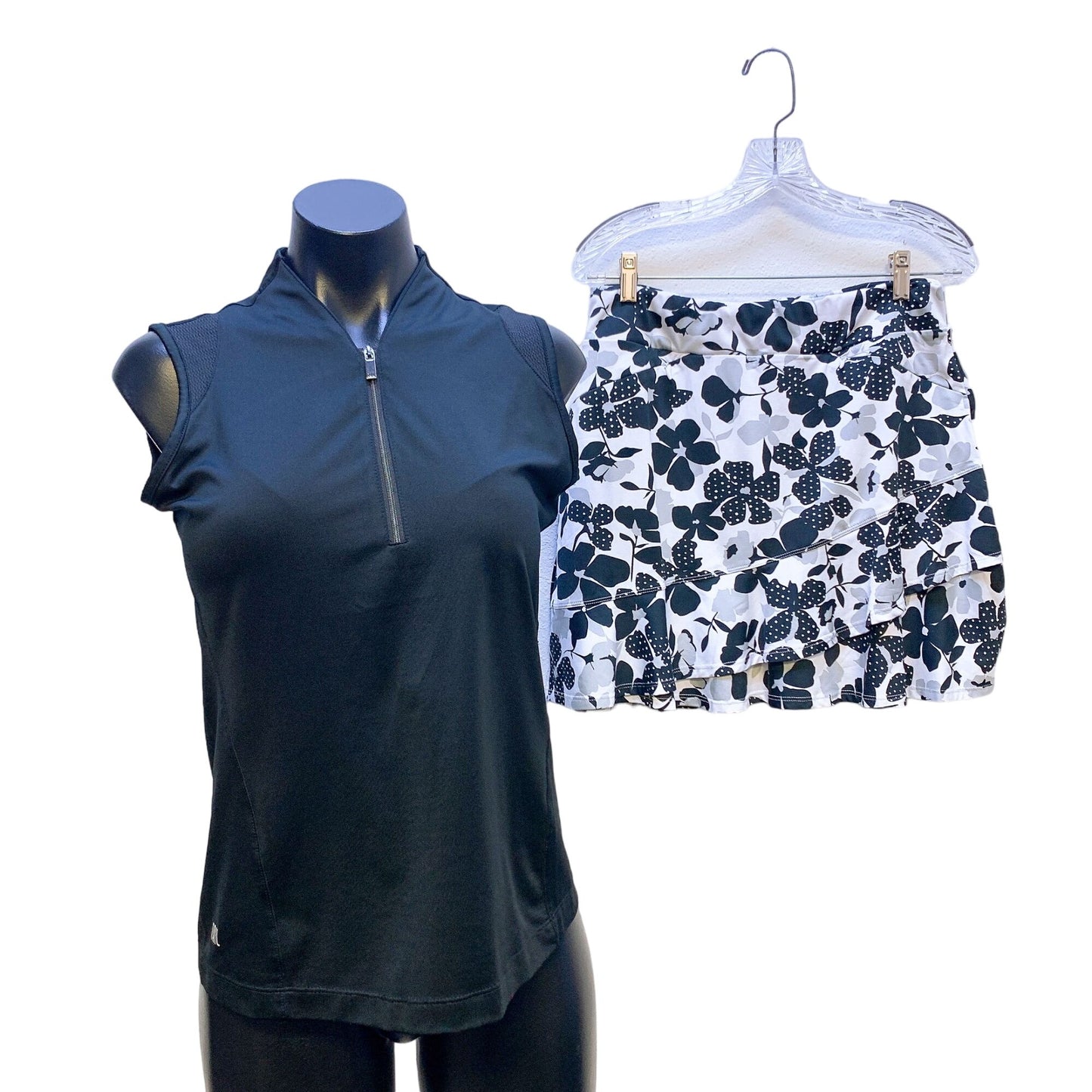 Tail Floral 3 Piece Golf Set Print Long Sleeve Top & Skort Set S