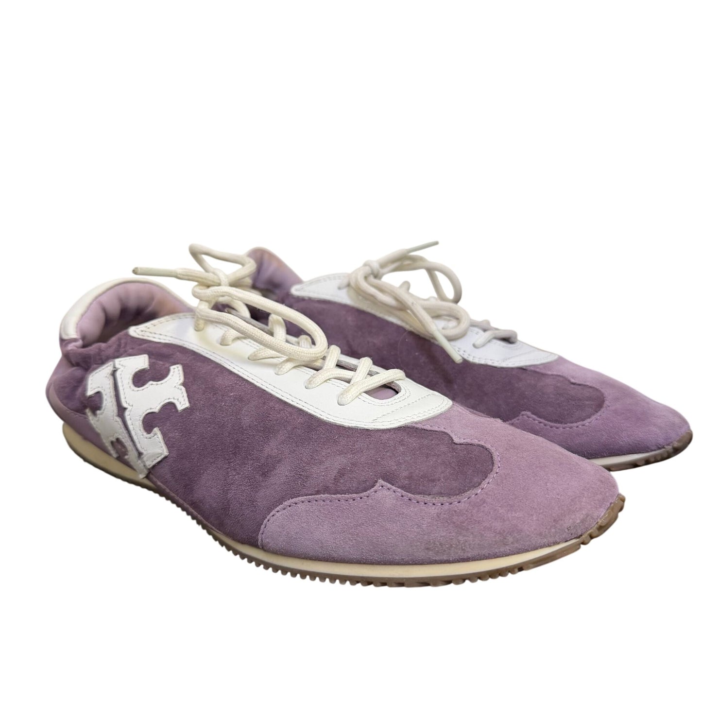 Tory Burch Purple Suede & Leather Sneakers Size 10.5