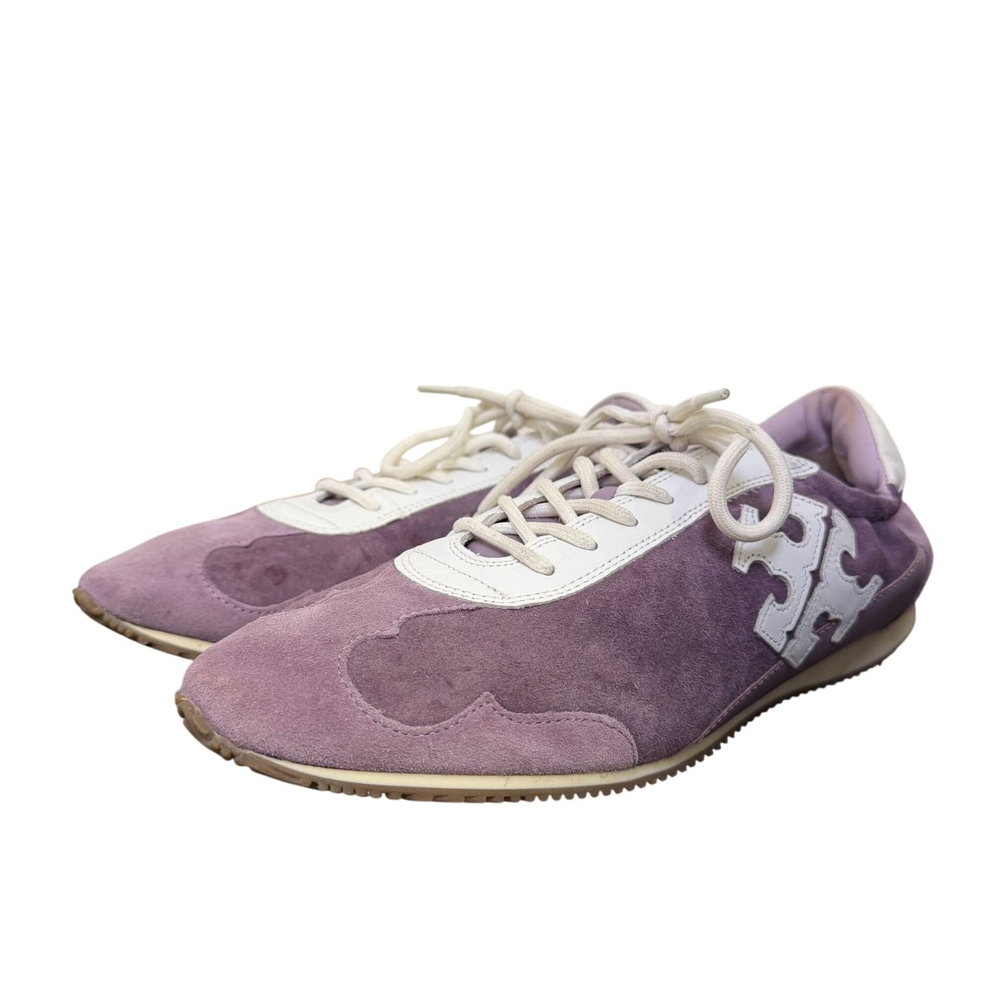 Tory Burch Purple Suede & Leather Sneakers Size 10.5