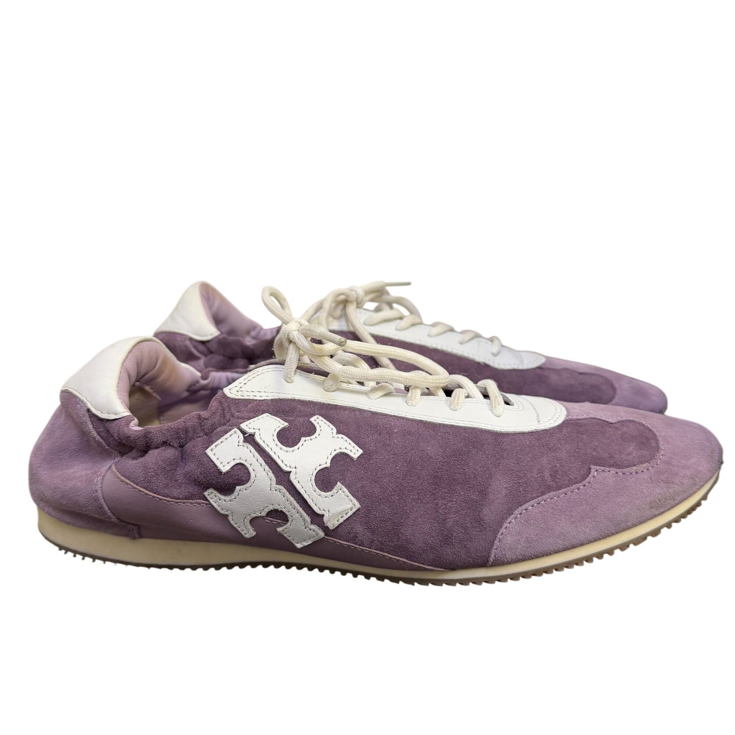 Tory Burch Purple Suede & Leather Sneakers Size 10.5