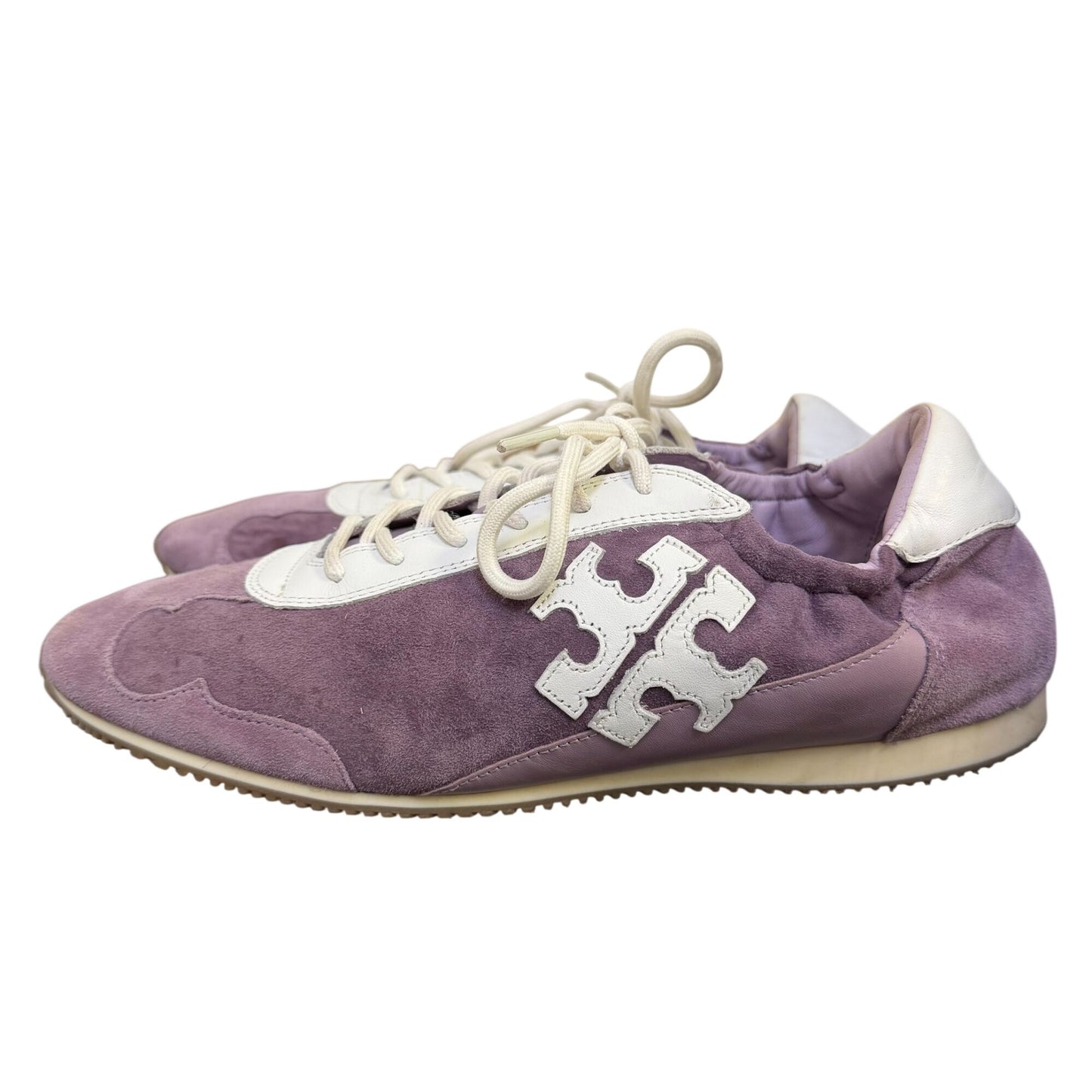 Tory Burch Purple Suede & Leather Sneakers Size 10.5