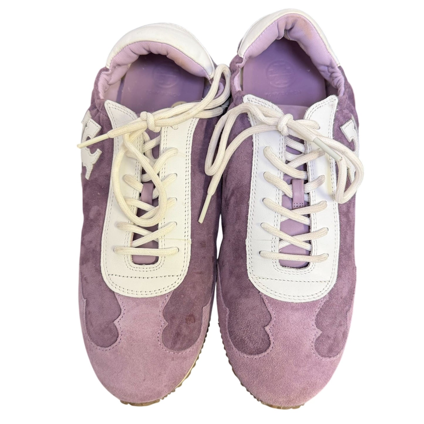 Tory Burch Purple Suede & Leather Sneakers Size 10.5