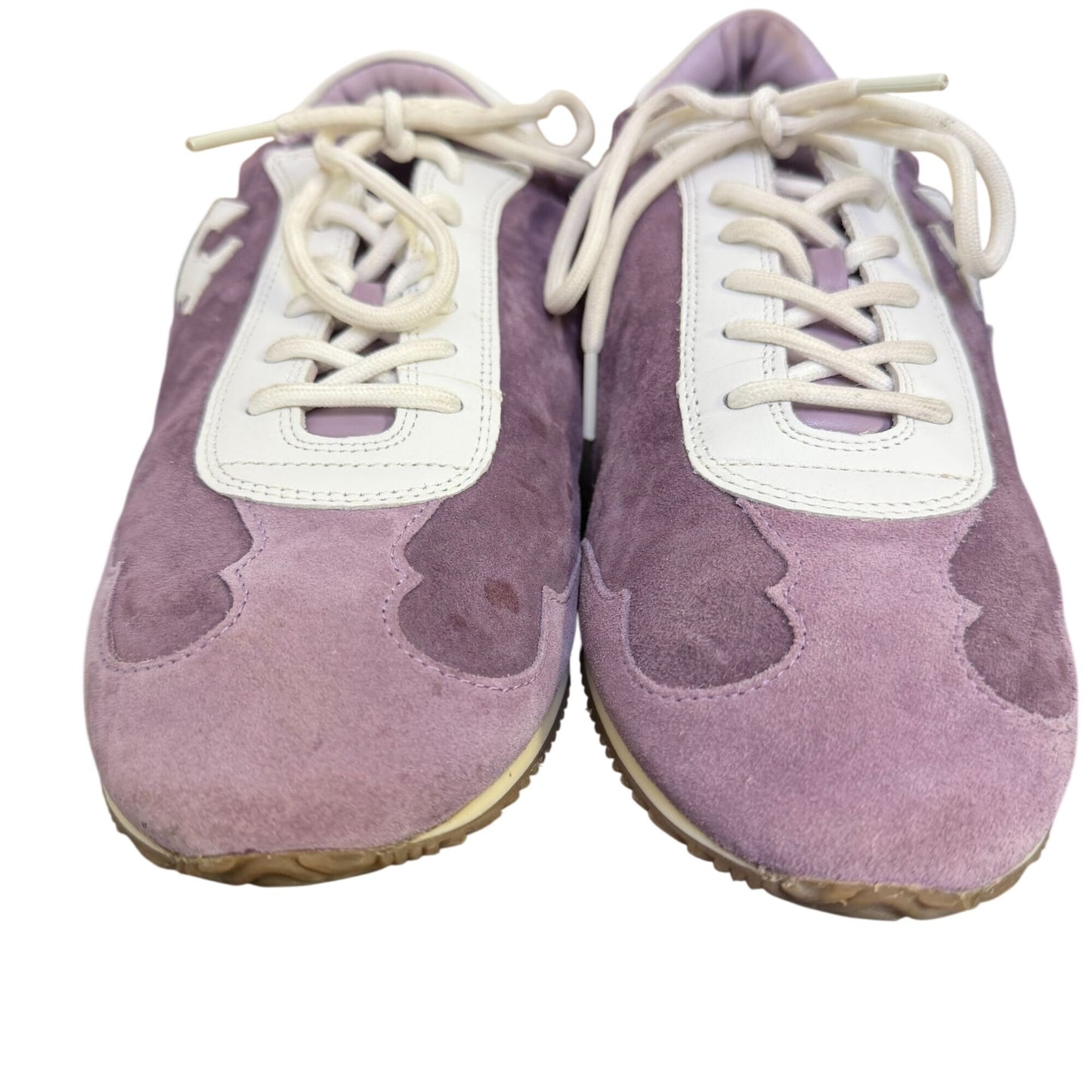 Tory Burch Purple Suede & Leather Sneakers Size 10.5
