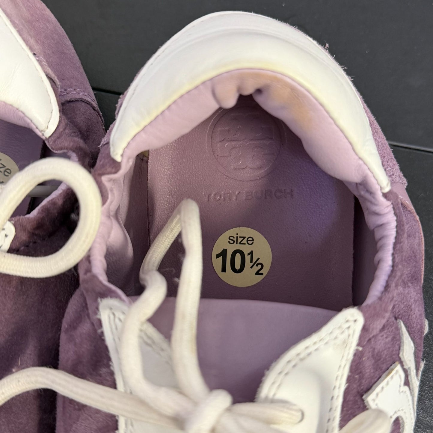 Tory Burch Purple Suede & Leather Sneakers Size 10.5
