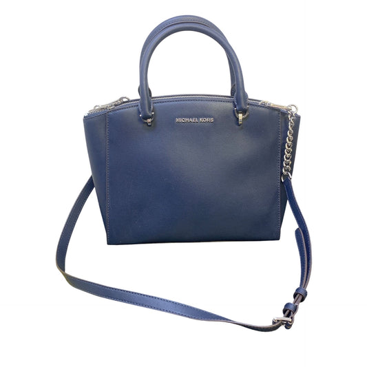 Michael Kors Navy Leather Shoulder Bag