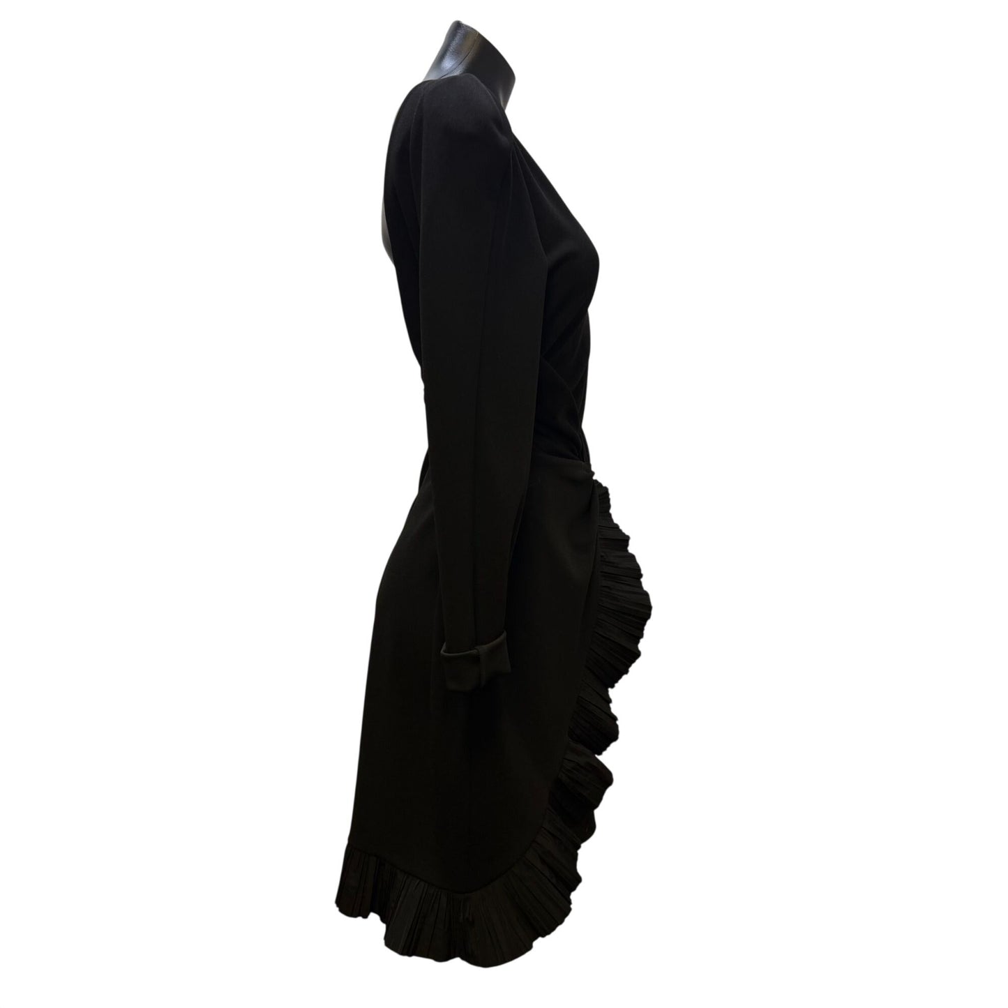 NWT One33 Social Black Low Back Long Sleeve Dress Size 4