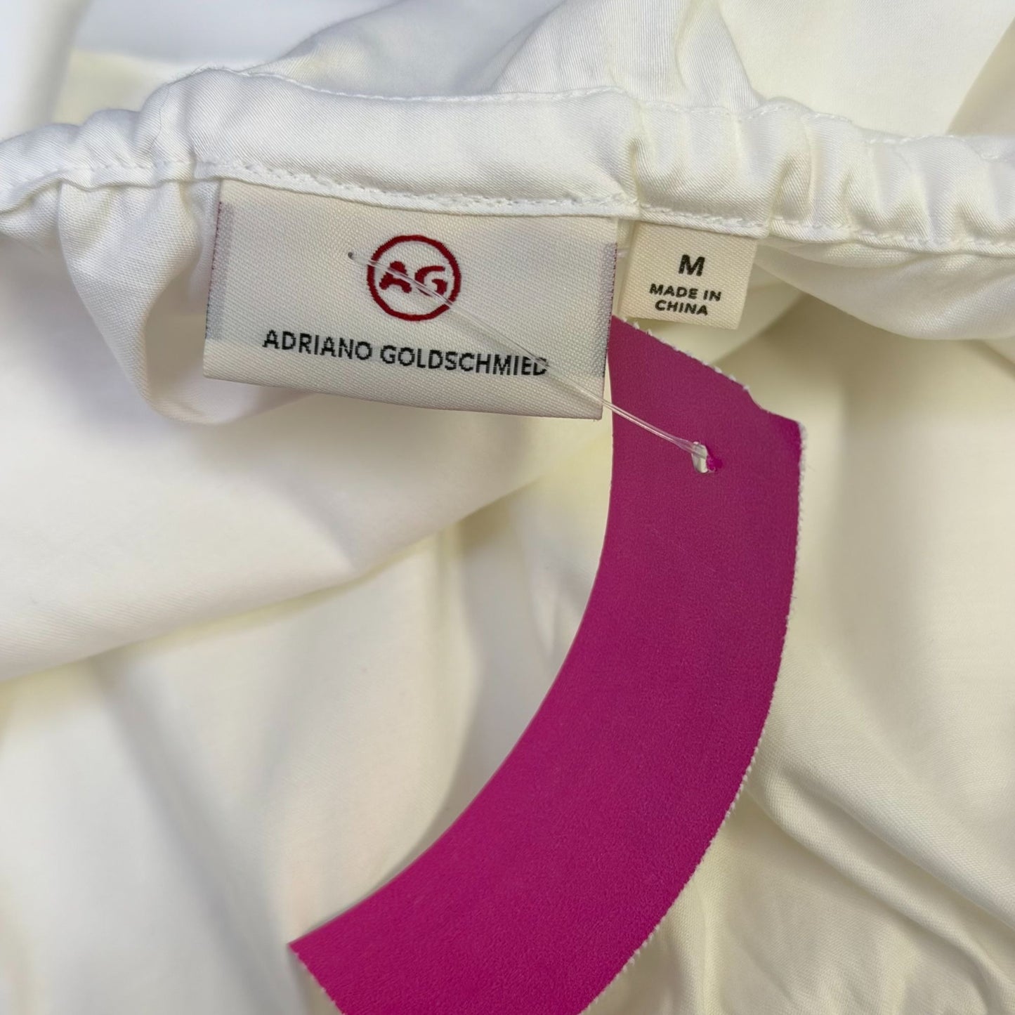 Adriano Goldschmied One-Shoulder Ruffle Blouse White Size M
