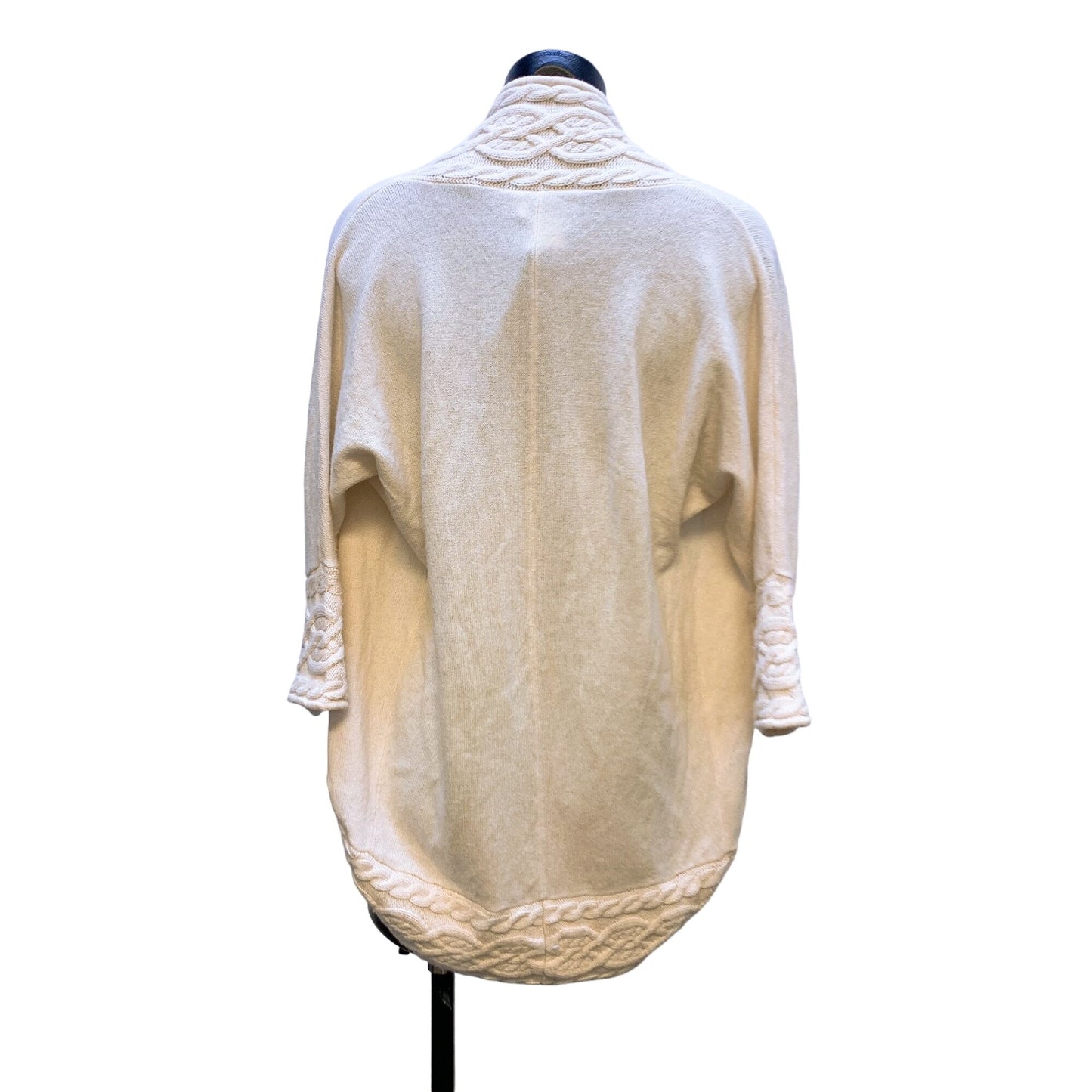 Neiman Marcus Cashmere Knit Sweater Cardigan Beige Small