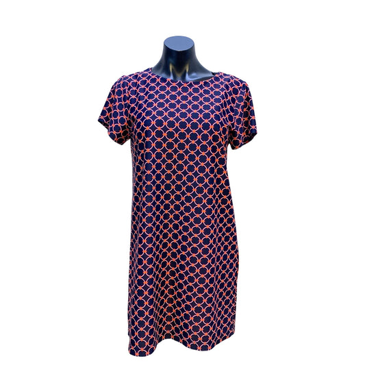 Jude Connally Geometric Print Short Sleeve Dress Size S