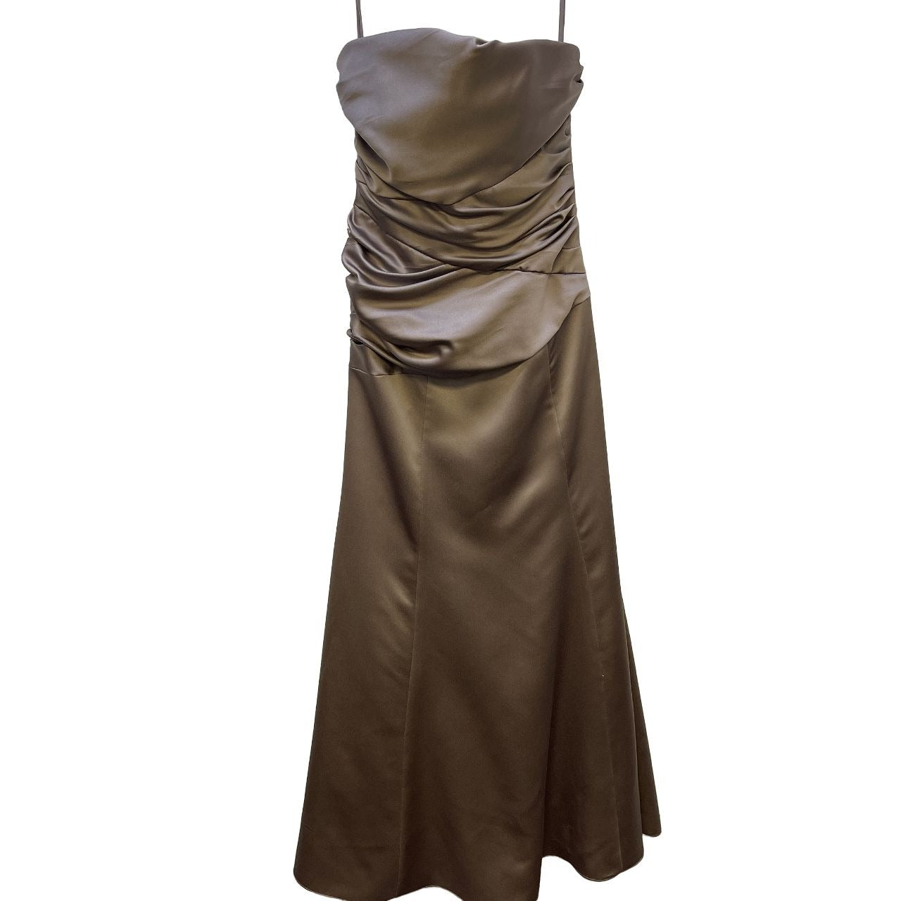 *Alexia Designers Champagne Strapless Gown Size 8
