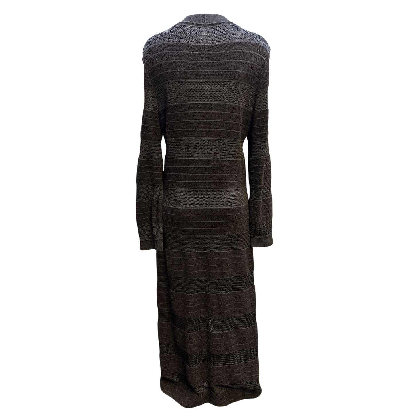 Giorgio Armani Button-Up Knit Cardigan Dress Size 11.5/42