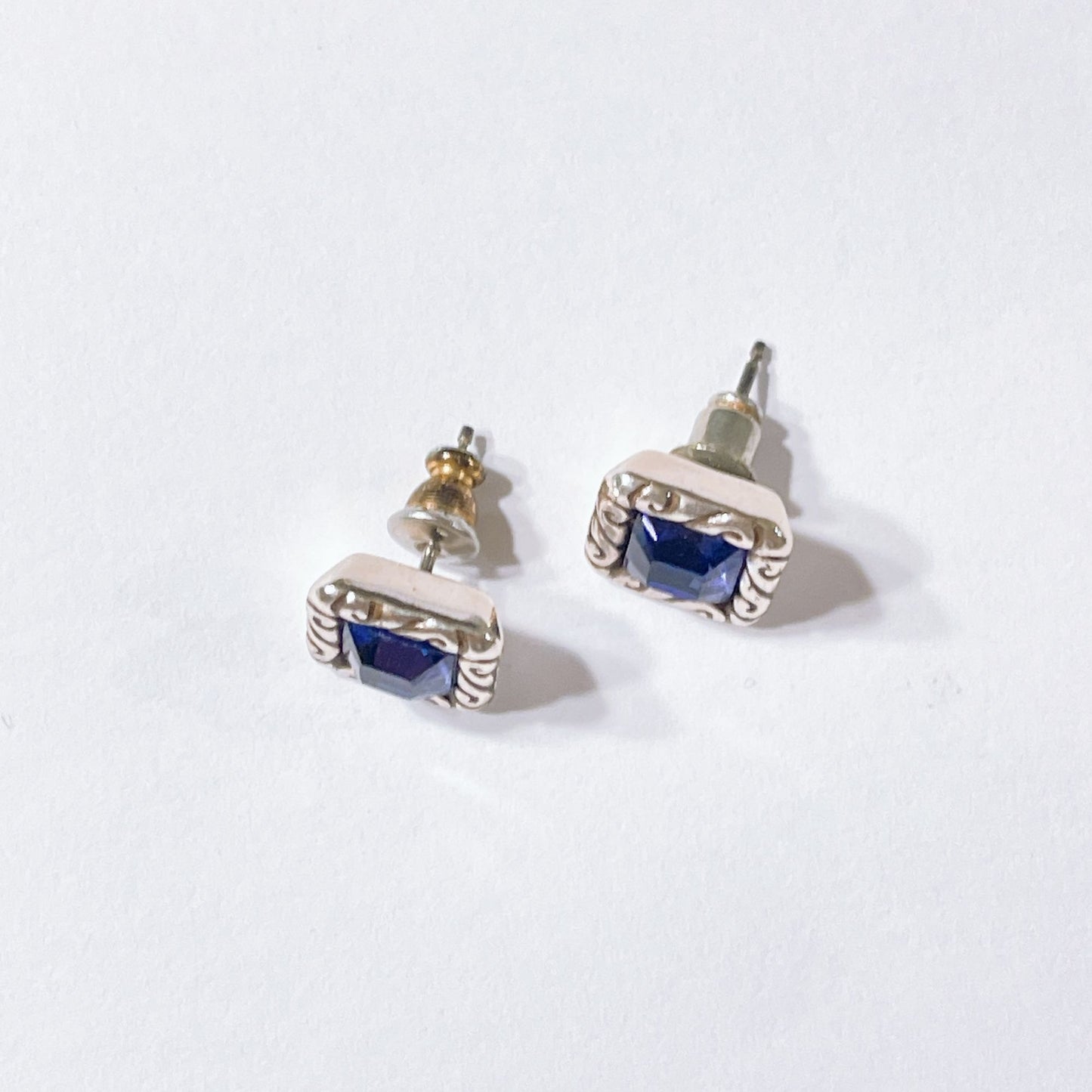 Brighton Regina Purple Crystal Stud Earrings