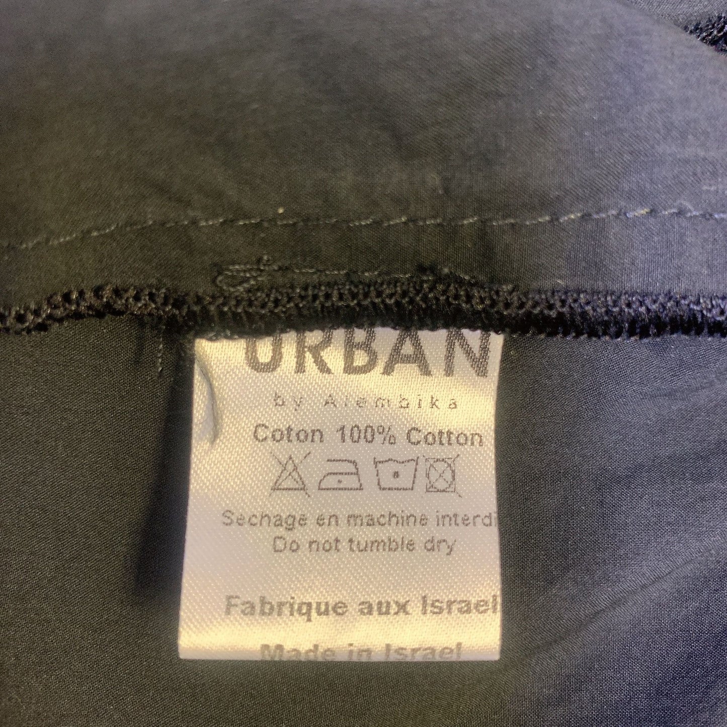 Urban By Alembika Black Asymmetrical Hem Button Tunic Blouse Size 16 (Alembika 5)