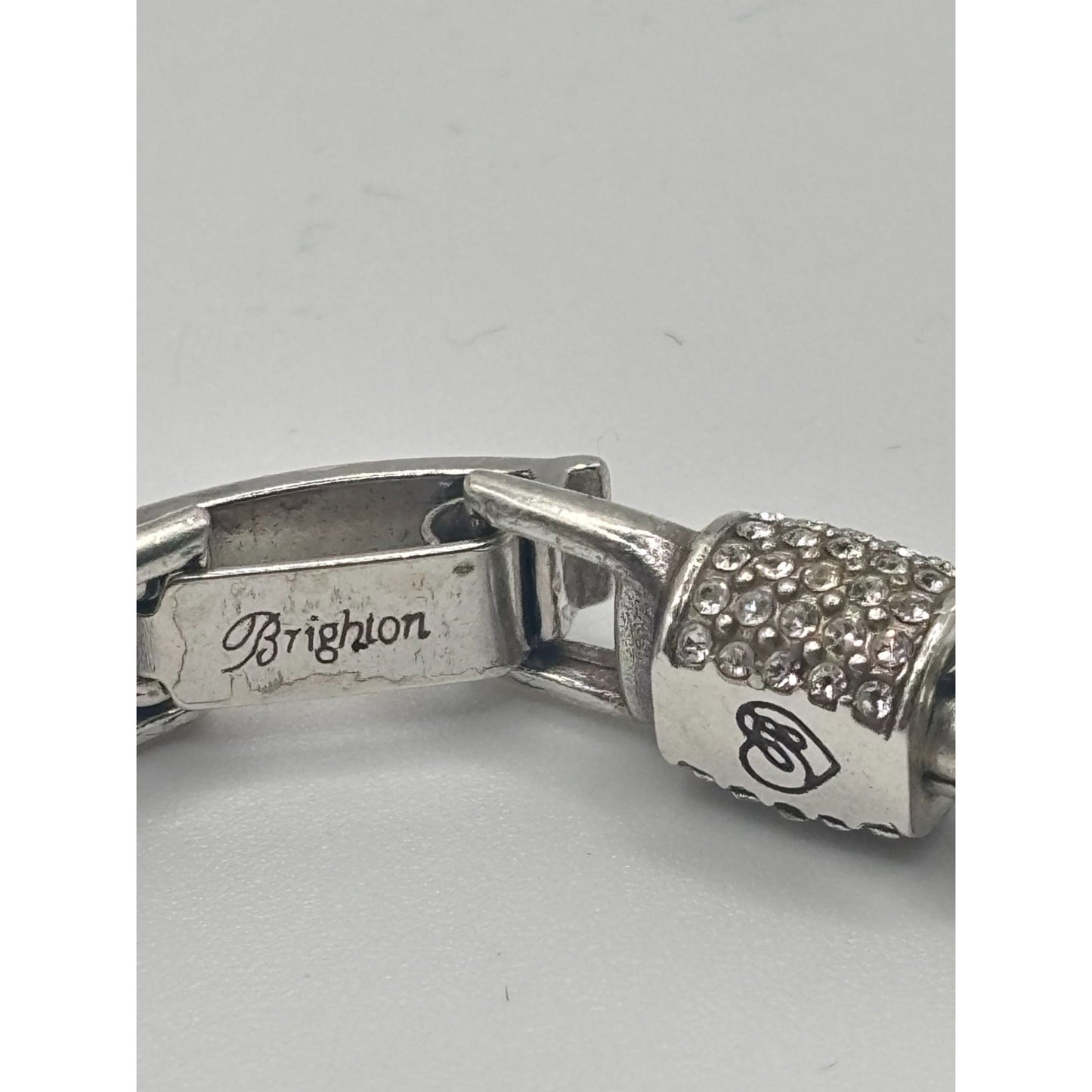 Brighton Twisted Cable Silver-Tone Bracelet Meridian Style 7 in