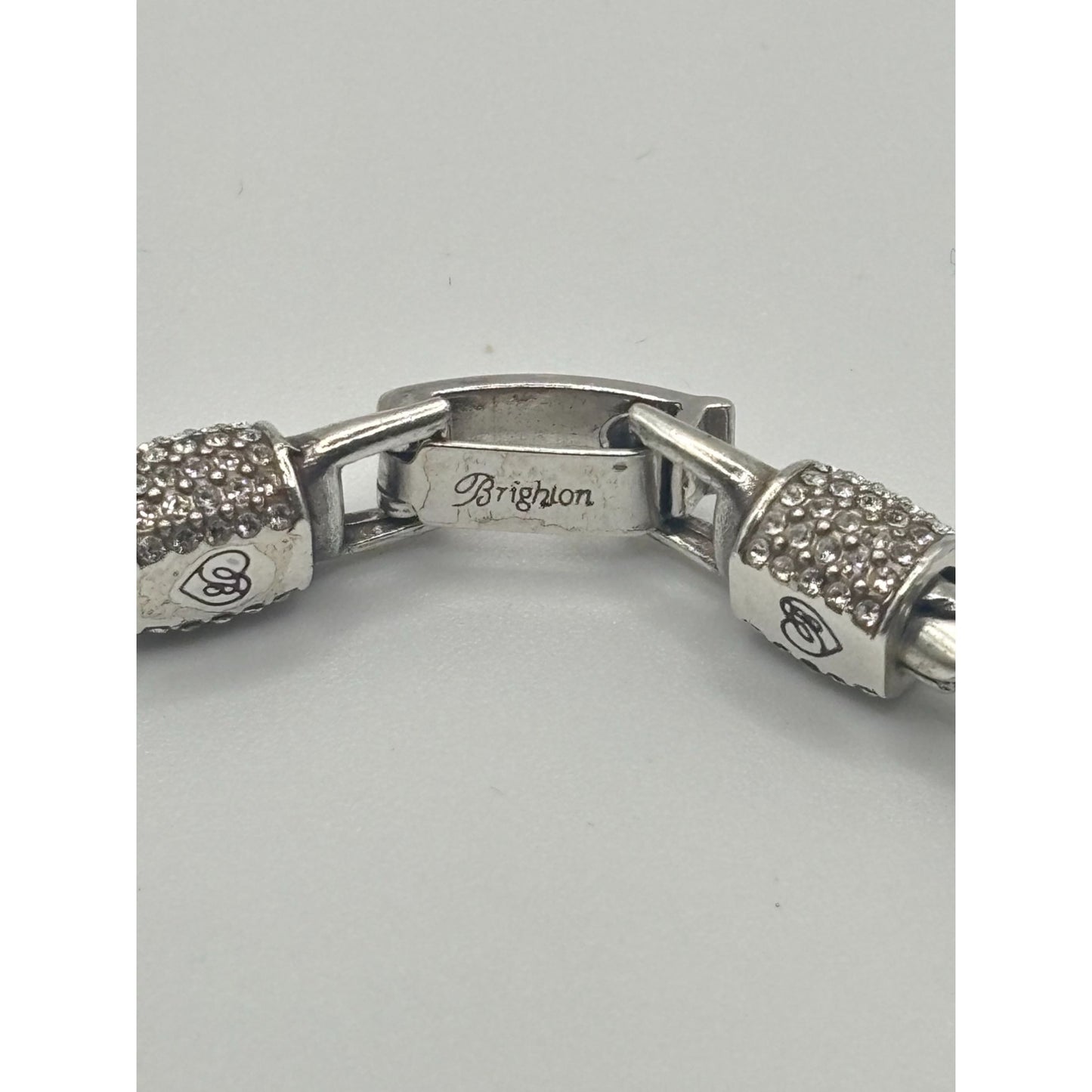 Brighton Twisted Cable Silver-Tone Bracelet Meridian Style 7 in
