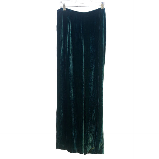 NWT Double D Ranch Green Velvet La Loma Silk & Viscose Blend Pant Size Large