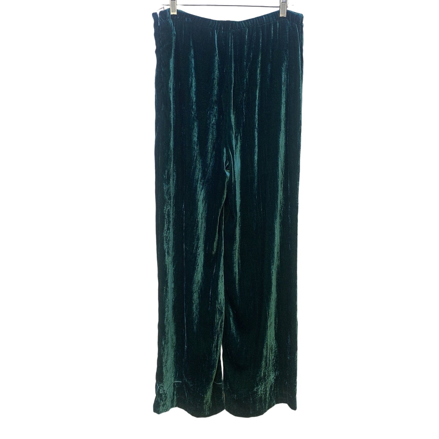 NWT Double D Ranch Green Velvet La Loma Silk & Viscose Blend Pant Size Large