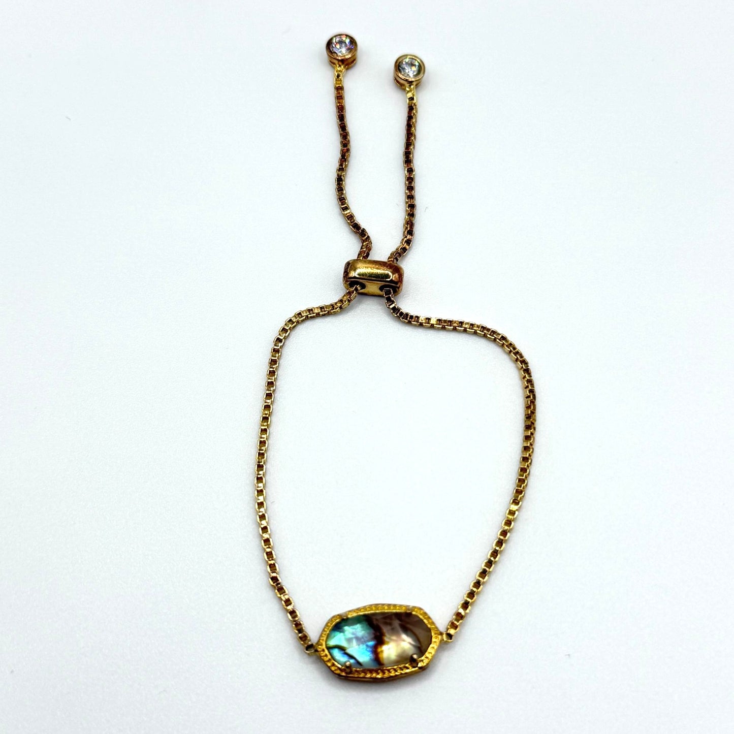 Kendra Scott Gold-Tone Adjustable Bracelet With Crystal Accents