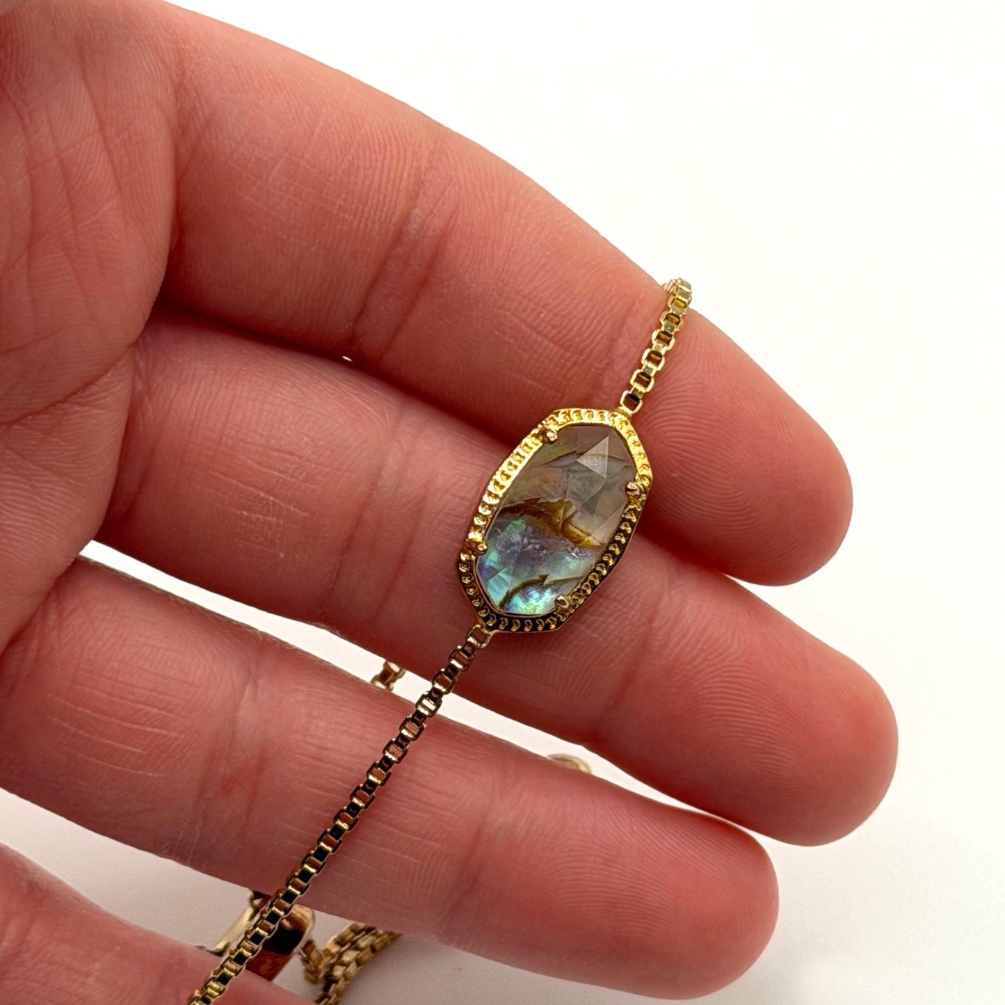 Kendra Scott Gold-Tone Adjustable Bracelet With Crystal Accents
