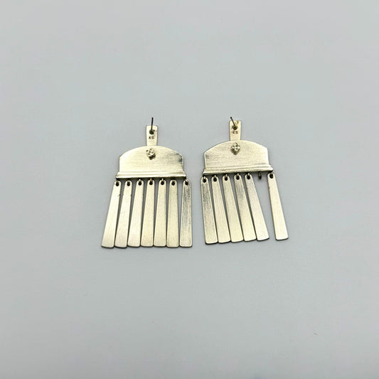 Kendra Scott Layne Gold-Plated Fringe Drop Earrings With Missing Fringe Piece