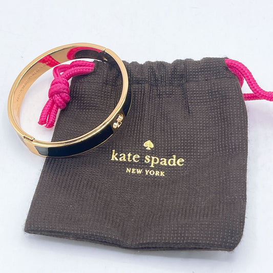 Kate Spade Black Gold Magnetic Bangle Bracelet Medium