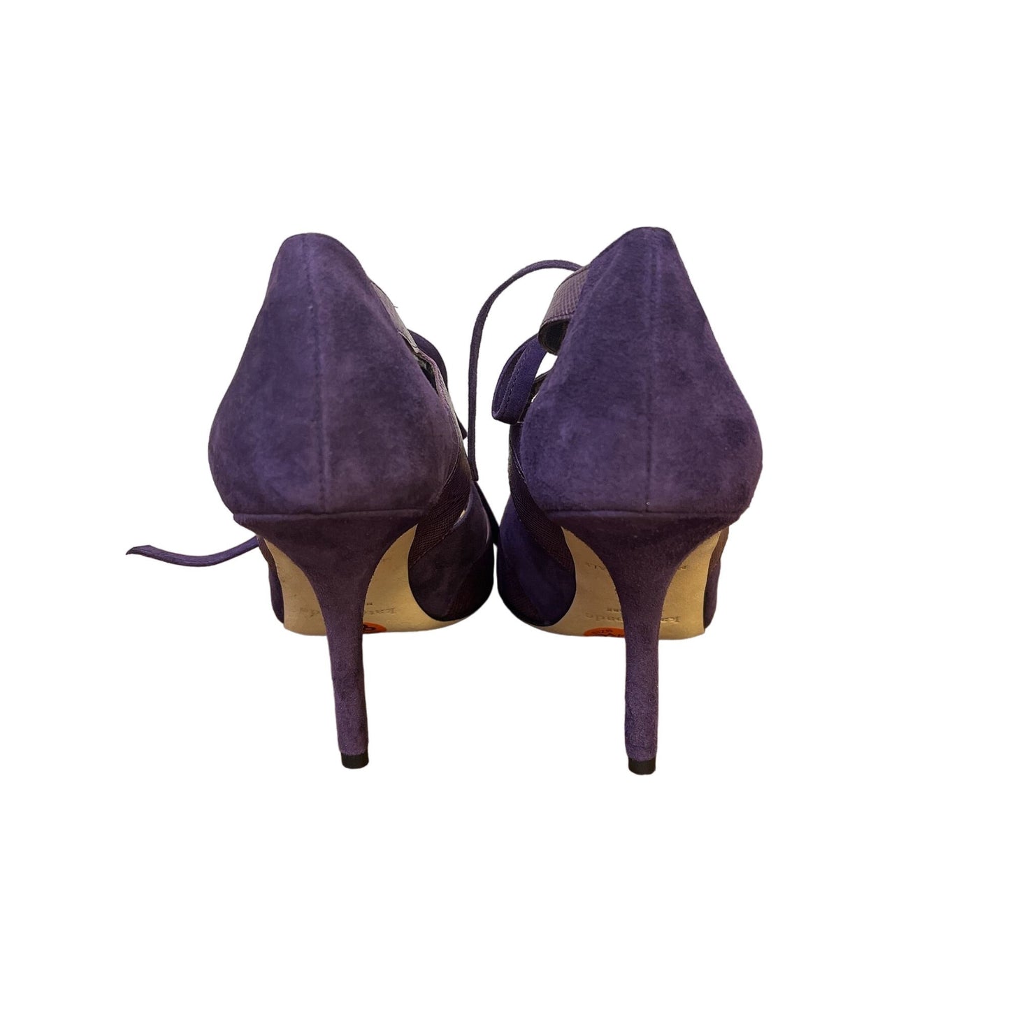 *Kate Spade Purple Leather Suede Heels Size 8.5