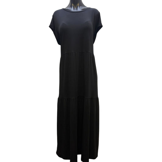 Eileen Fisher Black Drop Shoulder Dress XL