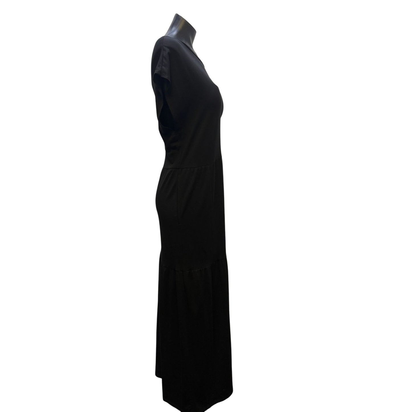 Eileen Fisher Black Drop Shoulder Dress XL