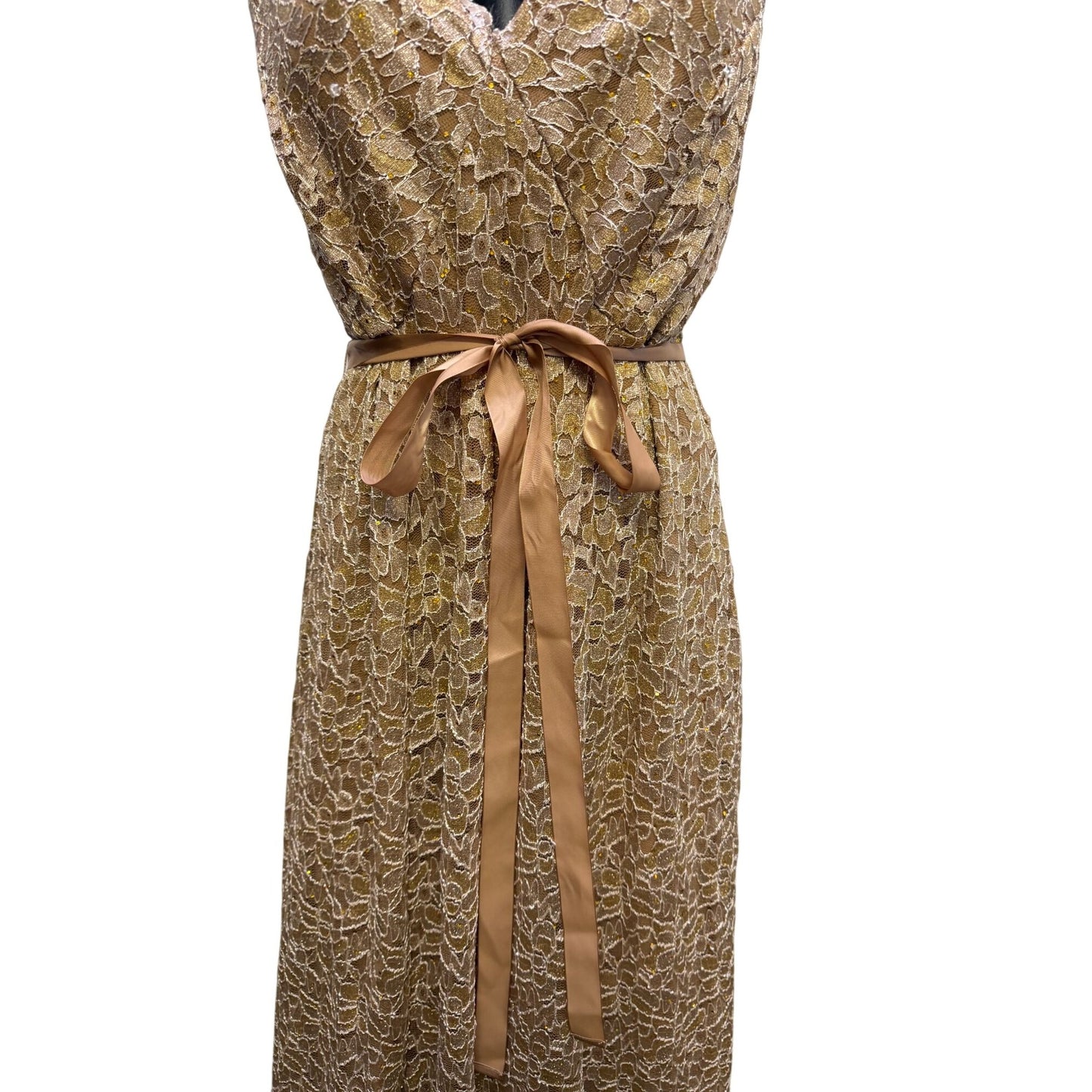 Candelite Gold Lace Gown Dress 2X