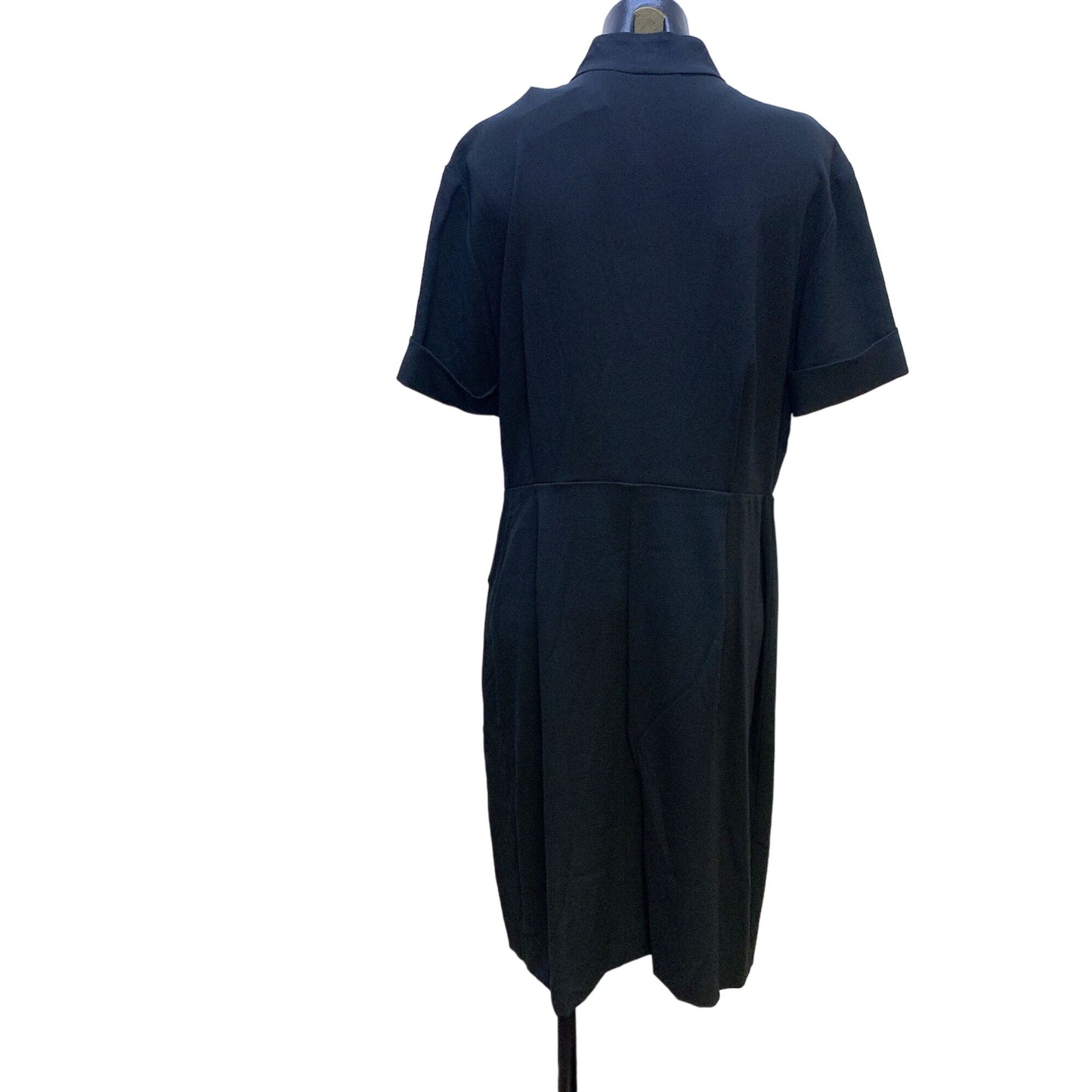 M. M. LaFleur New W/Tags Black V-neck Dress Size 14