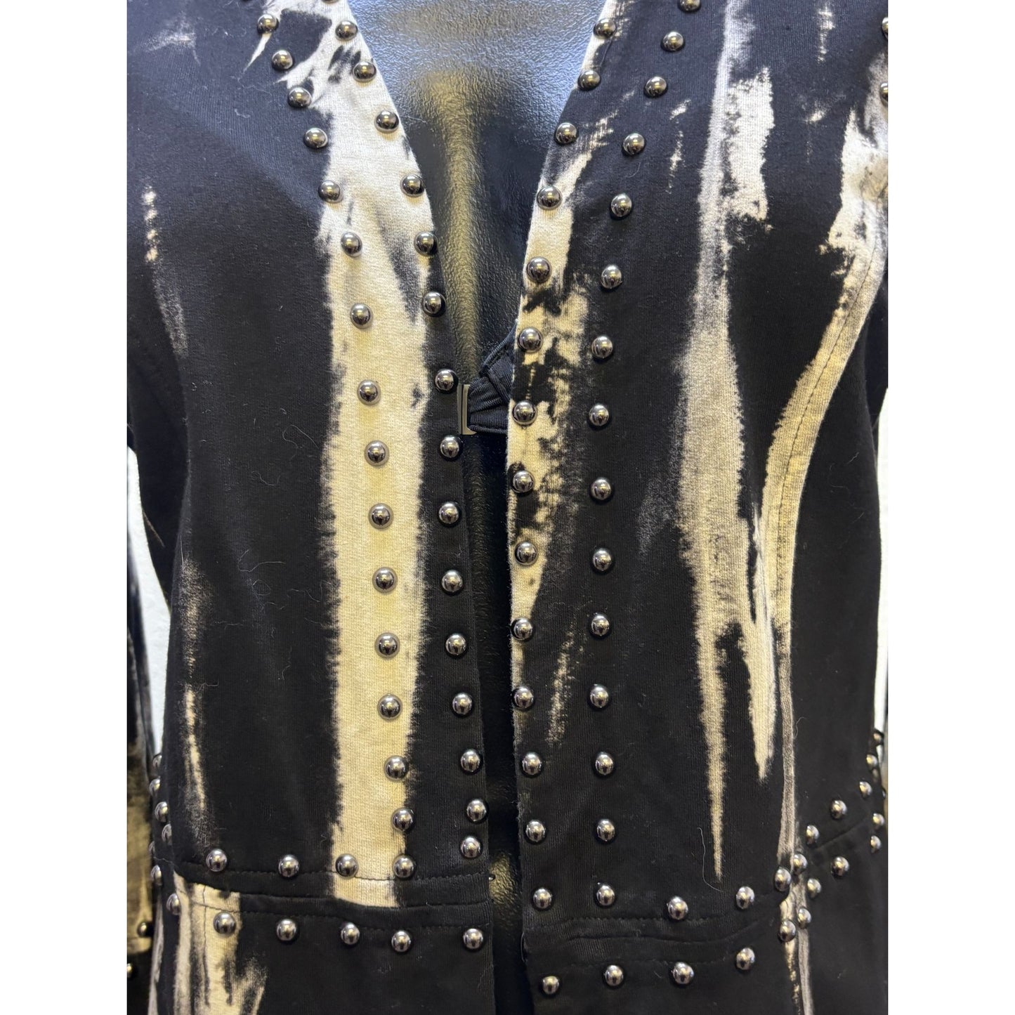 Porter Collective Tye-Dye Studded Long Sleeve Jacket M