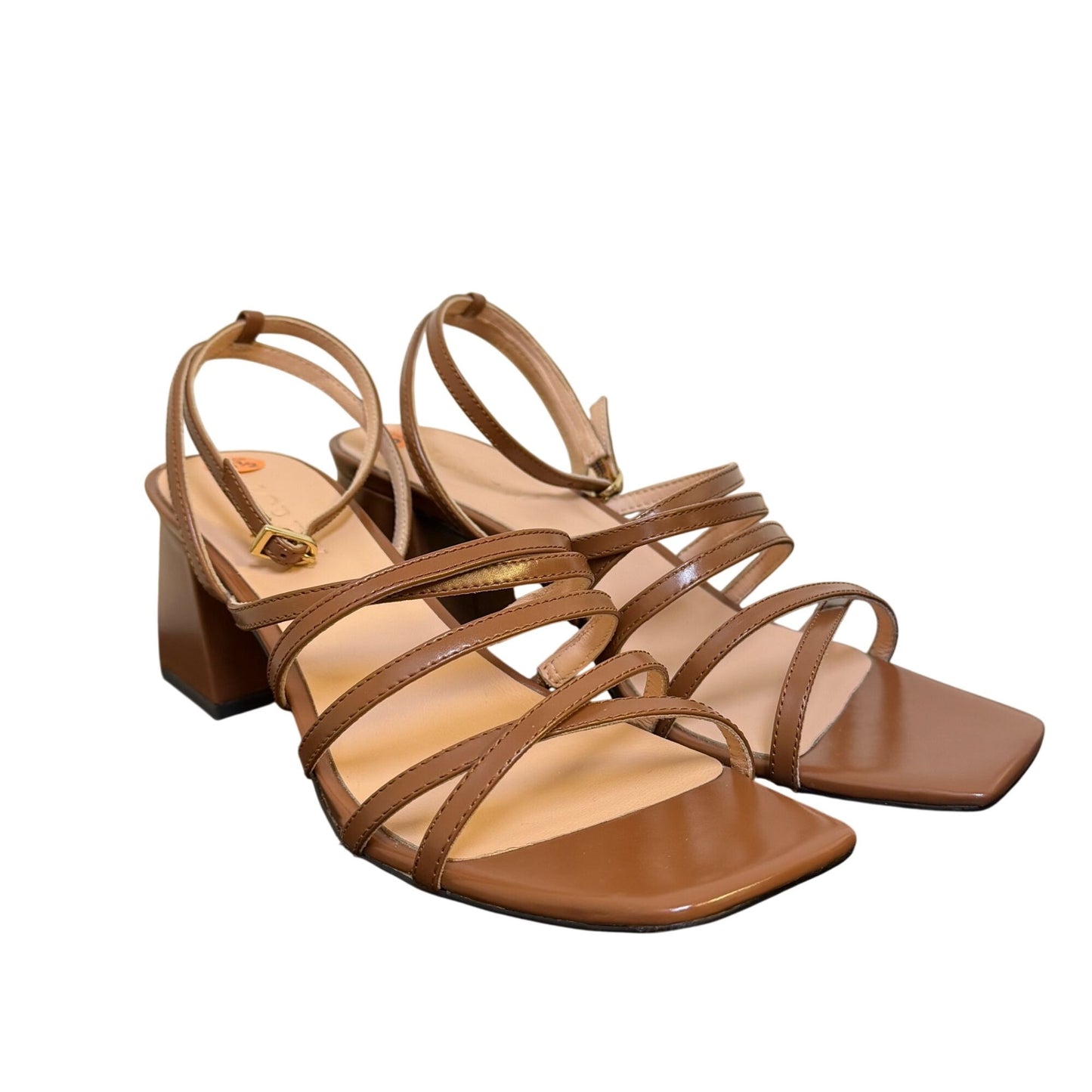 J.Crew Brown Strappy Heeled Sandals Size 8.5