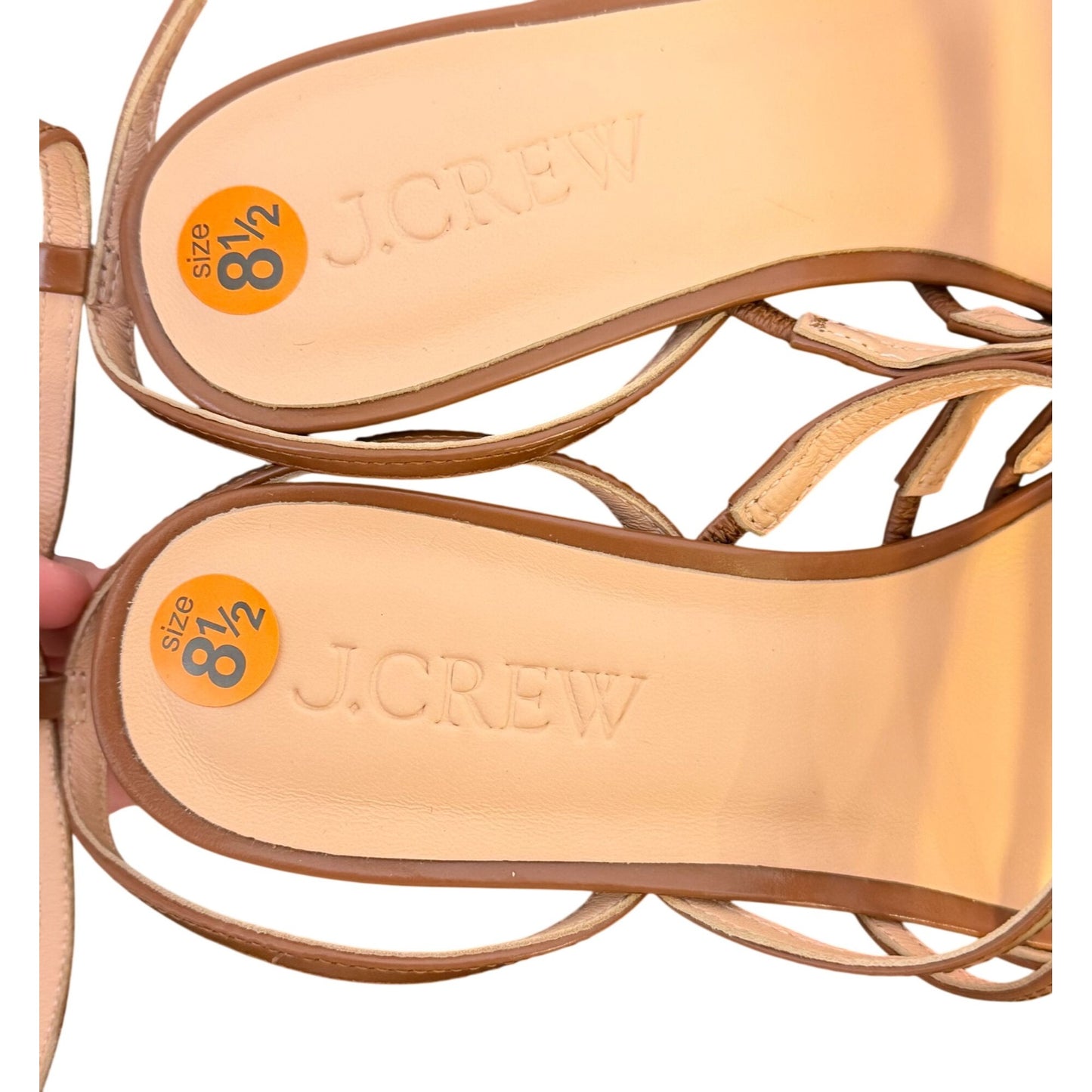 J.Crew Brown Strappy Heeled Sandals Size 8.5