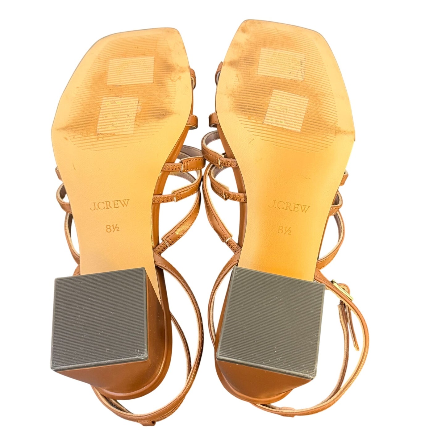 J.Crew Brown Strappy Heeled Sandals Size 8.5
