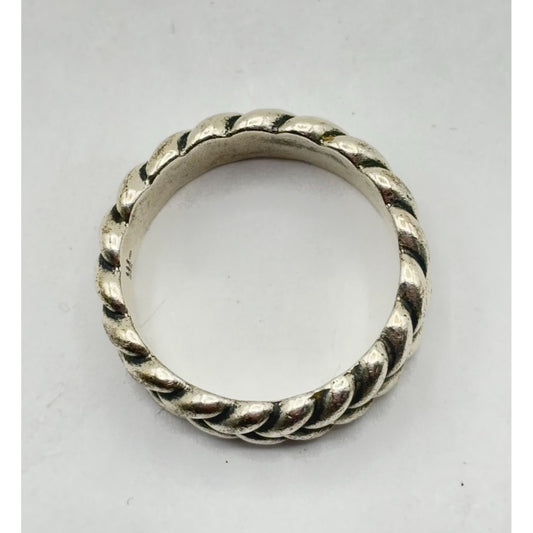 James Avery Sterling Silver Braided Band Ring Size 11.75
