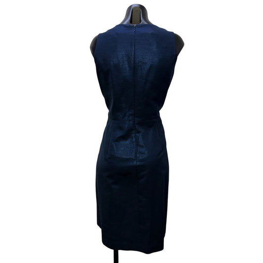 Kay Unger Navy Embellished Sleeveless Dress Size 12