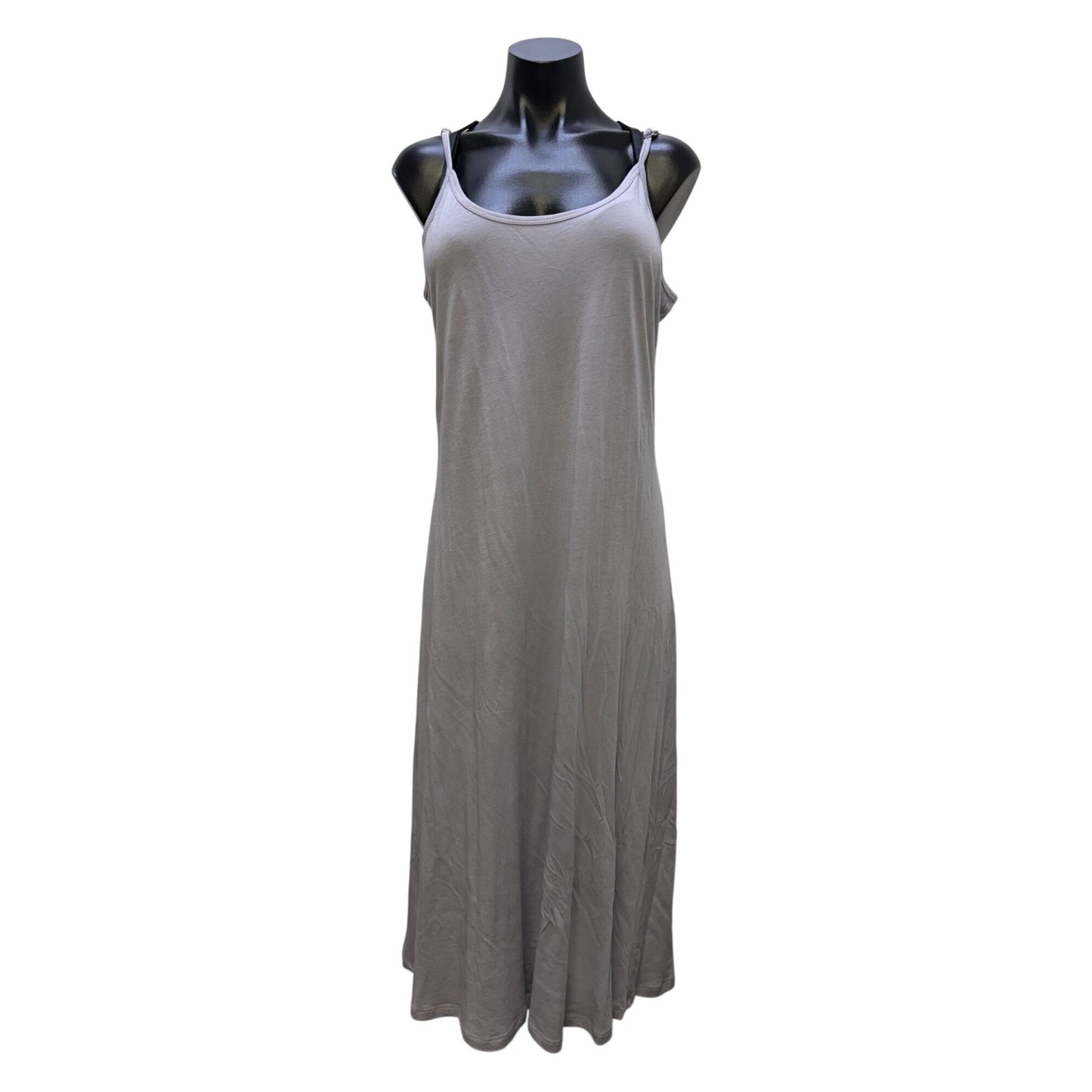 Johnny Was Biya Lace Trim Maxi Dress With Slip Blue Cream L