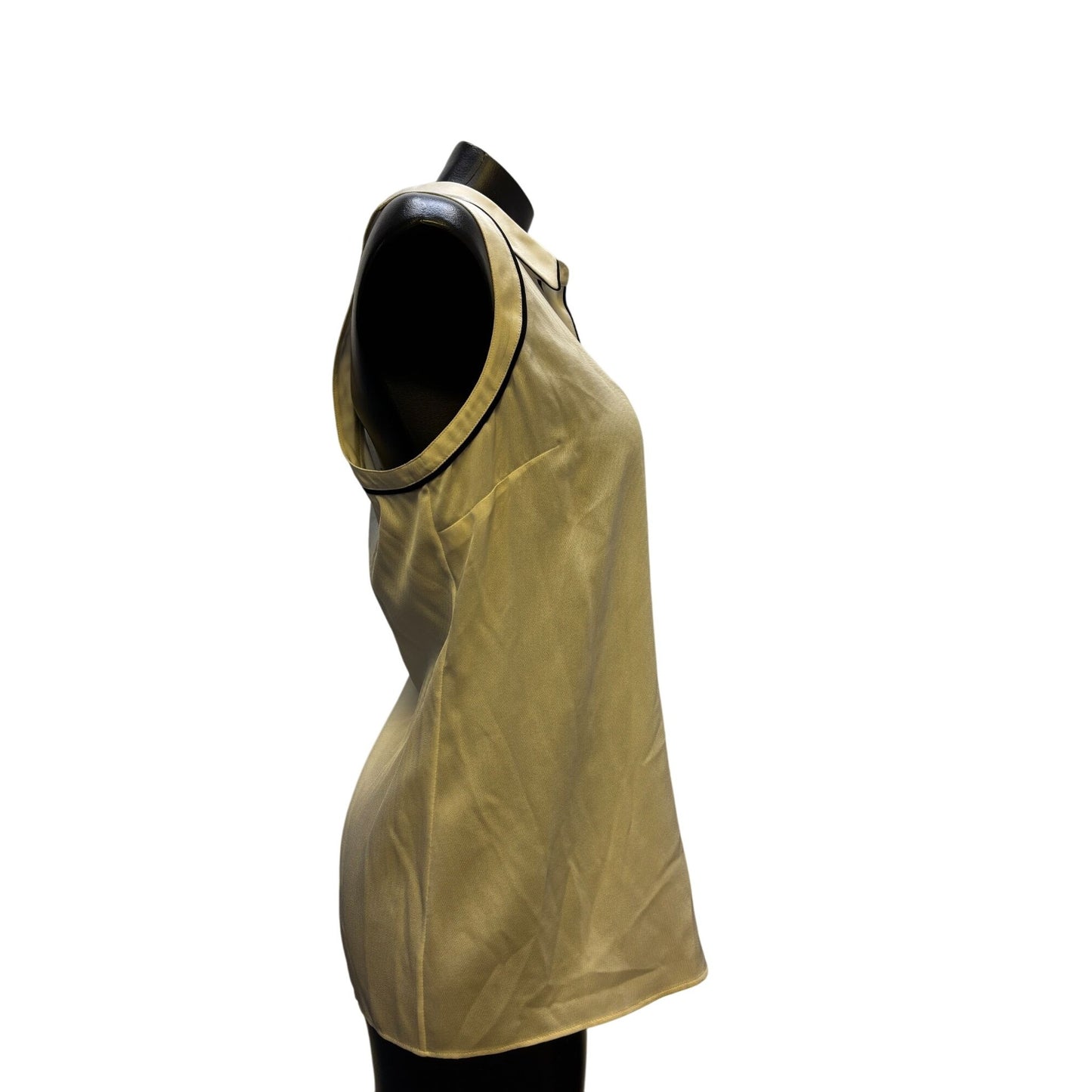 NWT Sleeveless St. John Collection Button-Down Blouse XL