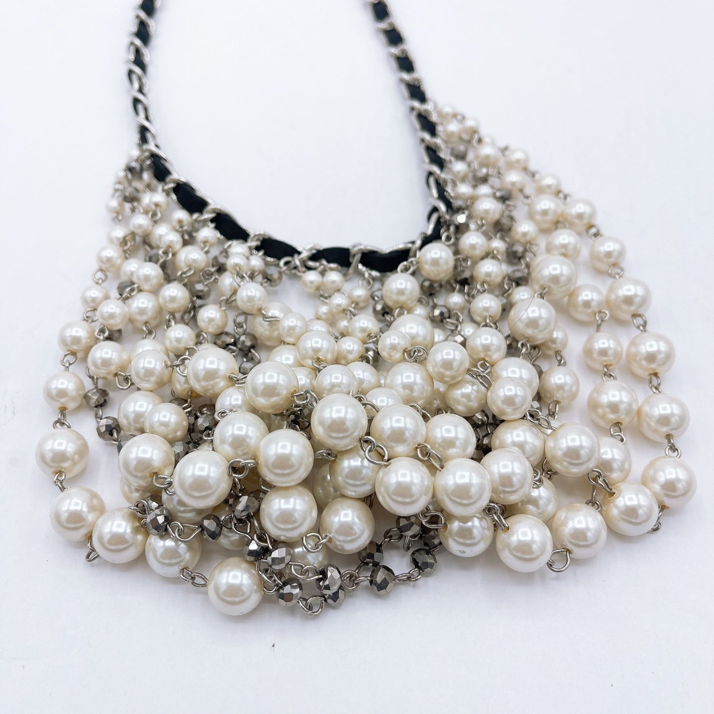 Chico's Pearl Multi Strand Medium Necklace