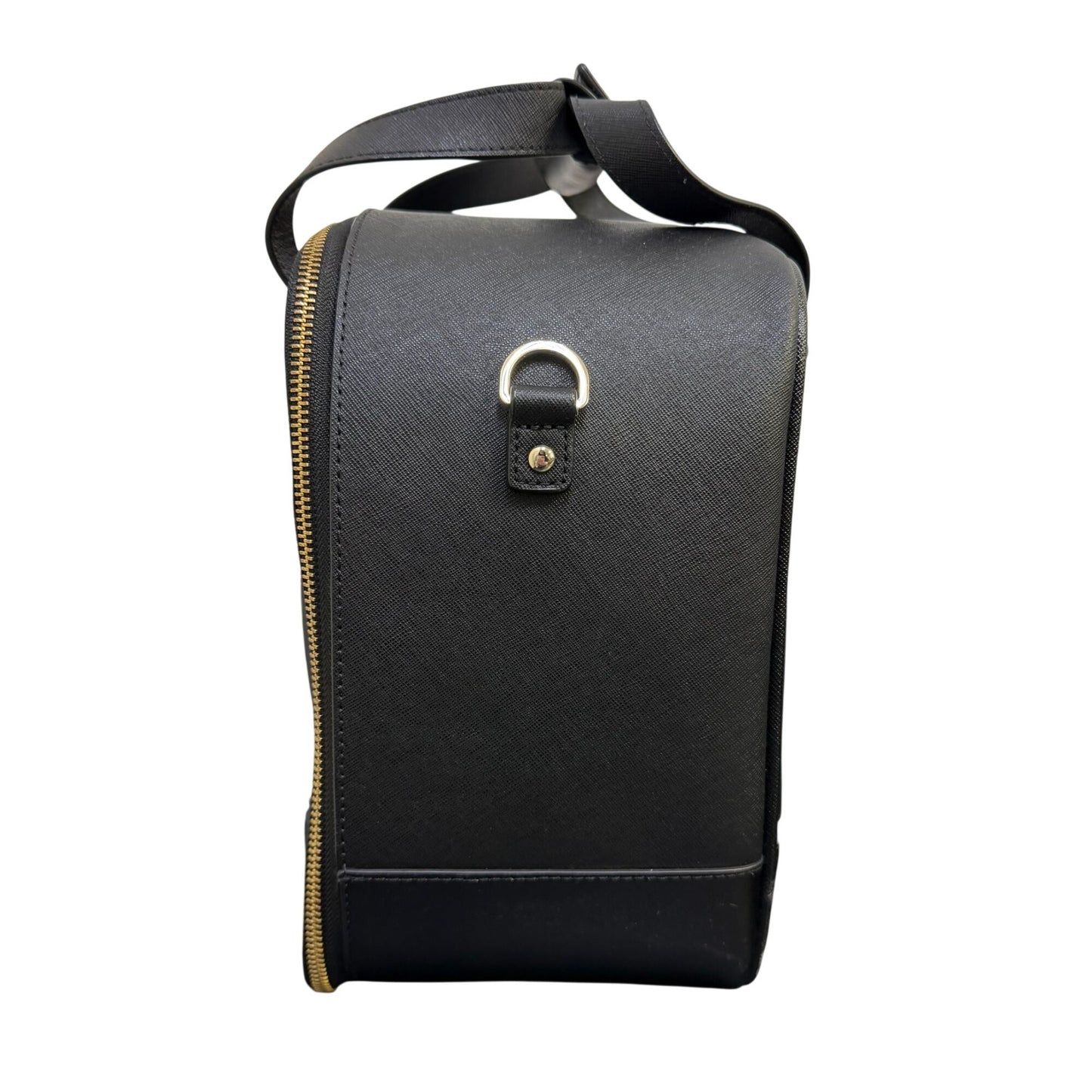 Kate Spade Black Saffiano Leather Travel Case With Adjustable Long Strap